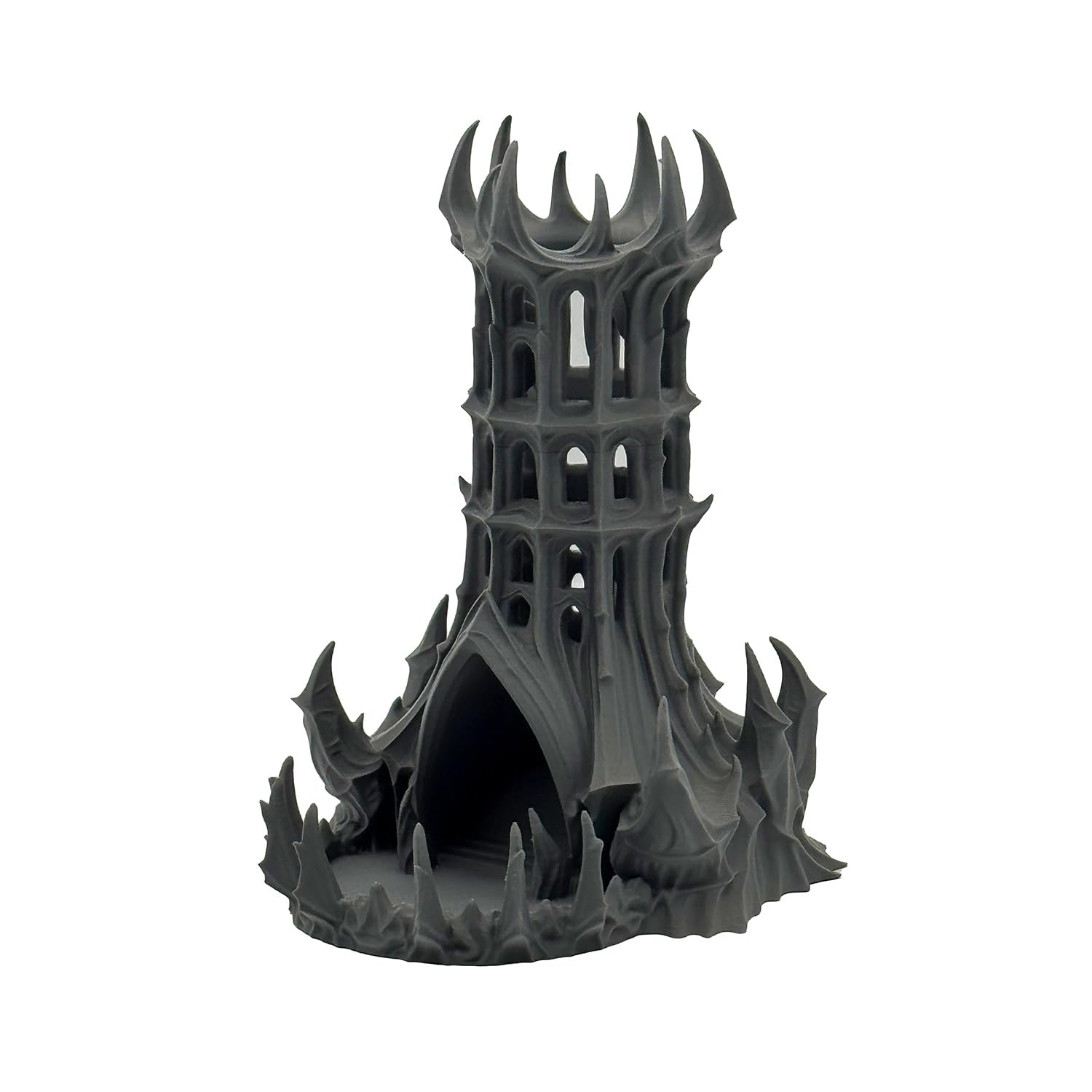 Obsidian Zitadelle Würfelturm für Würfel bis 25mm | DND Castle Dice Tower Made in Germany | Tabletop RPG Pathfinder Pen & Paper Fantasy | Deko zum Bemalen | Geschenk Rollenspieler