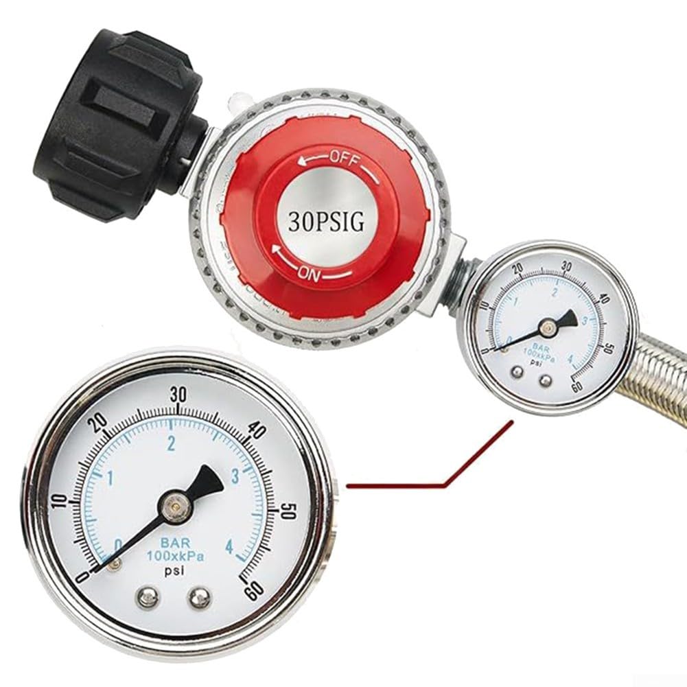 GASONE Regulador de propano - con orificio de latón propano de 1,2 m de