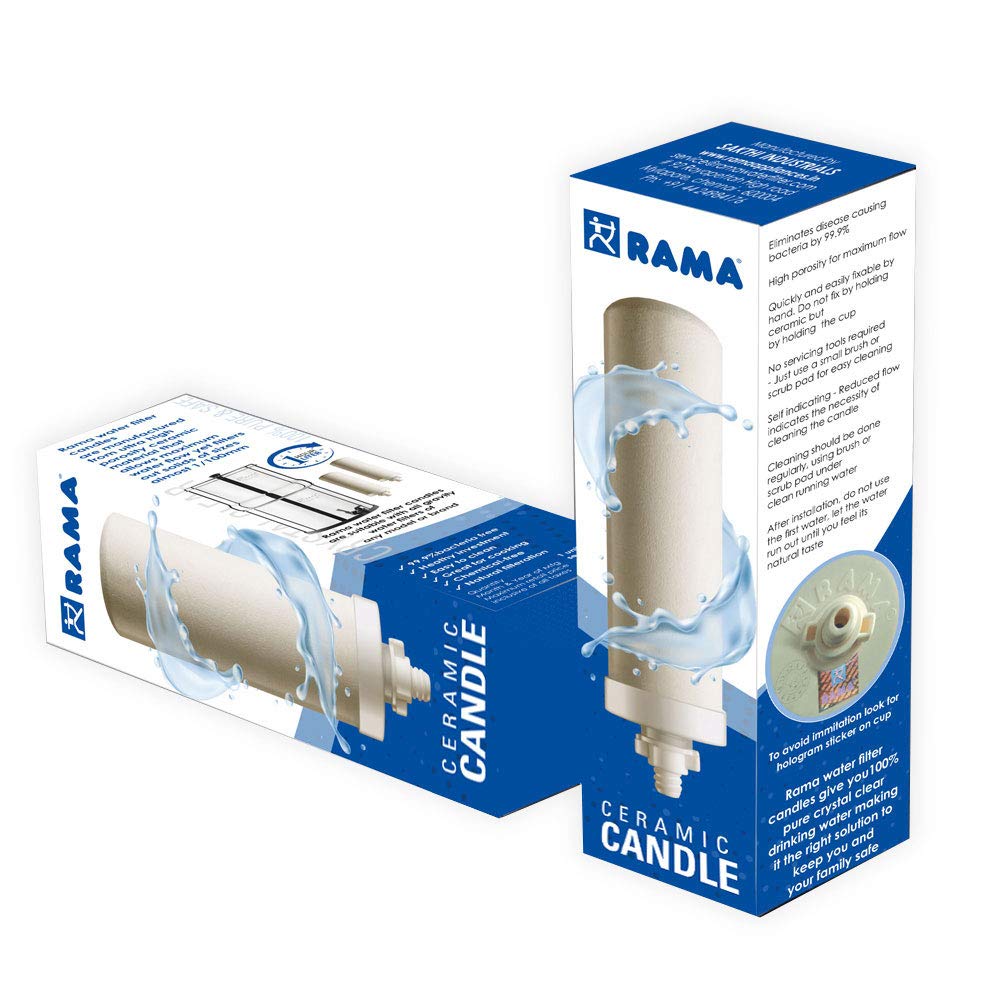 RAMA 7" Ceramic Candle, 99.99% Bacteria Free (Pack of 4 Candles)-picture-28