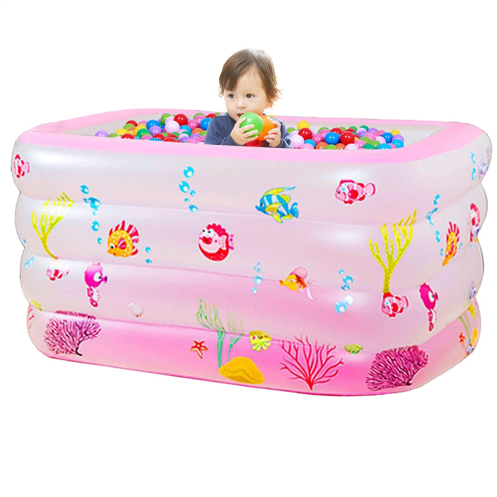 Pataugeoire Gonflable pour Les Tout-Petits Protection facilité de Rangement