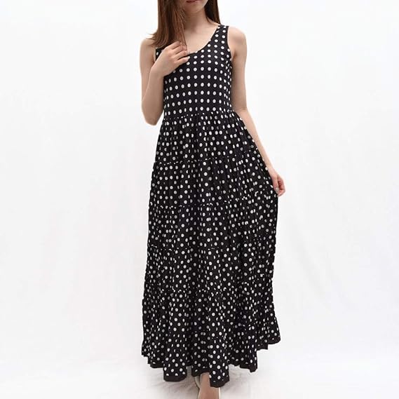 Amazon Mariha マリハ 草原の虹のドレス ドット ノースリーブワンピース レディース ワンピーススーツ 通販