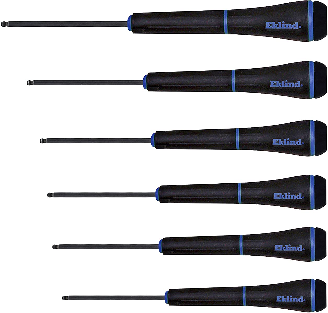 EKLIND 92600 PSD BallHex (allen) Precision Screwdriver 6pc set Metric MM sizes 1.34 Hex