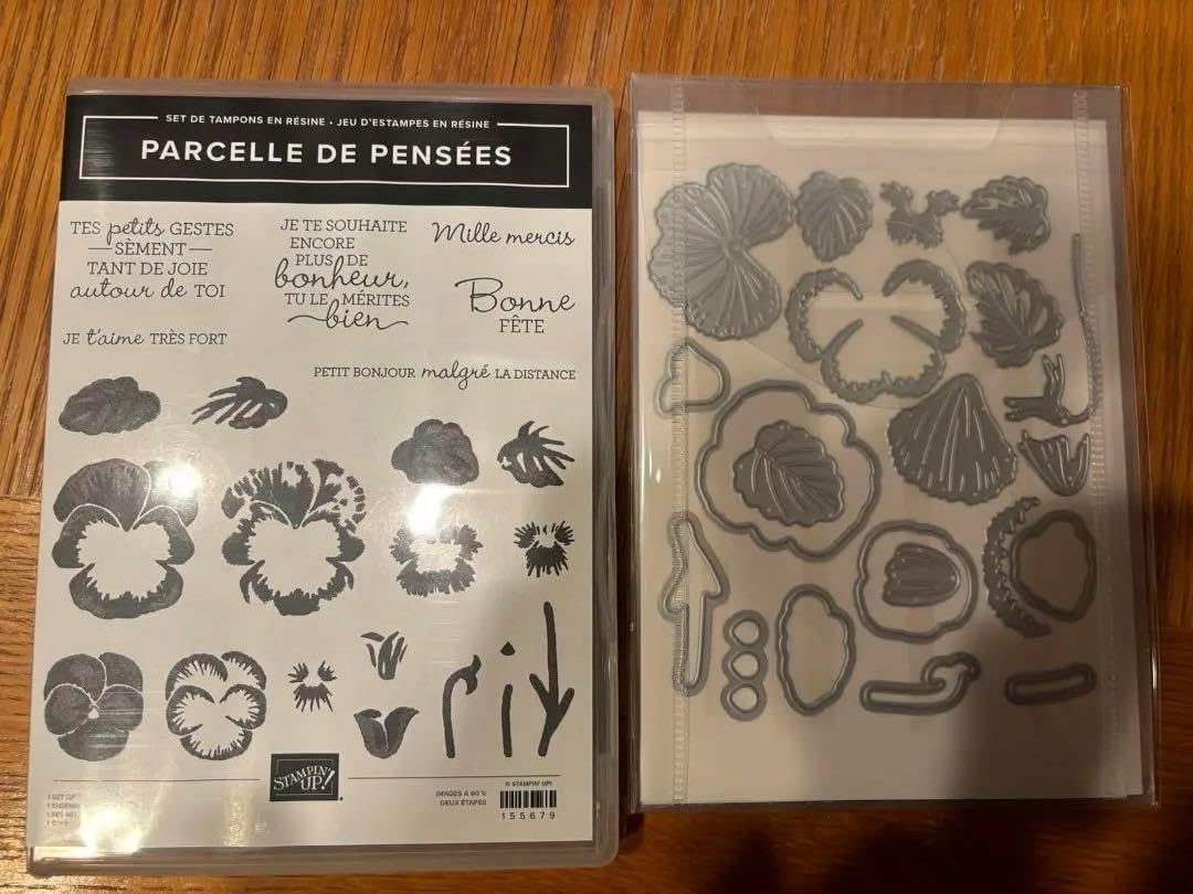 １点限り♡未使用　スタンピンアップ　パンジースタンプ&ダイ 1点限り スタンピンアップ パンジースタンプダイ 【公式】アン