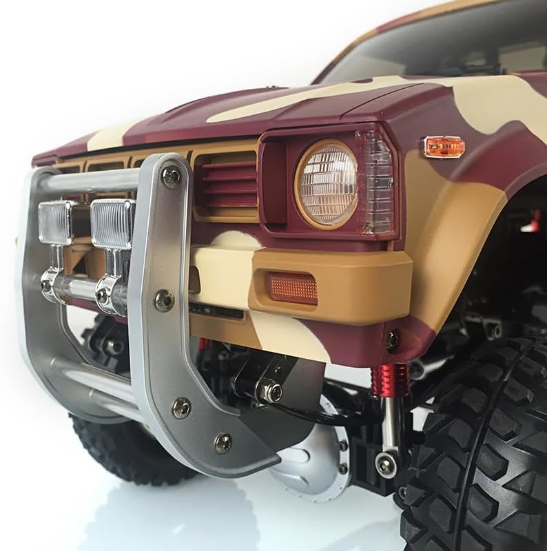 1/10 RC HG Middle East Pickup P417 Model 4 * 4 Rally Car Racing Crawler 2.4G Radio Hobby Grade Model for Ages 14+(Camouflage Yellow)