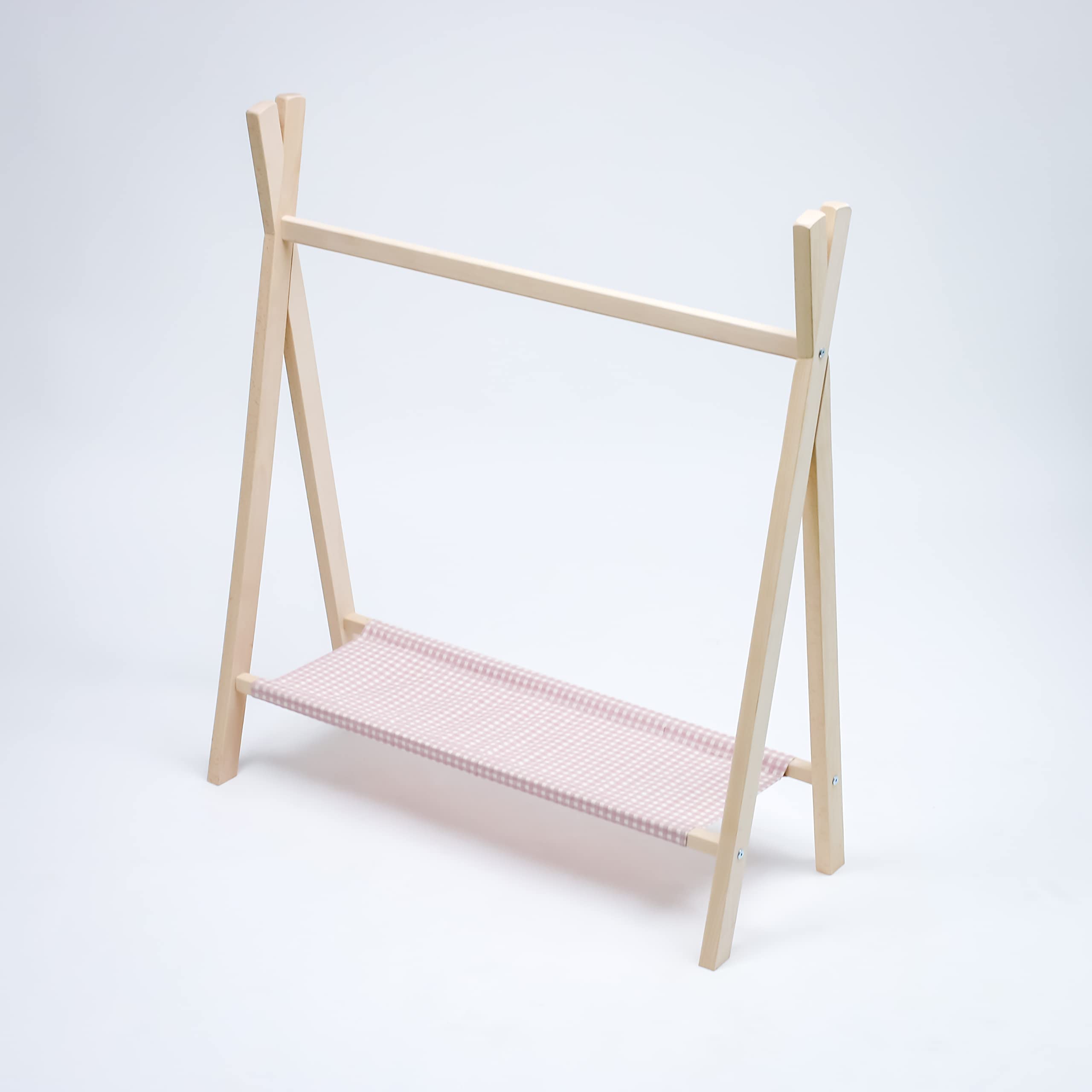 the good wood by PLASTIMYR - Perchero Infantil - Burro Ropa Infantil - Perchero de Madera - 91 x 35 x 104 cm