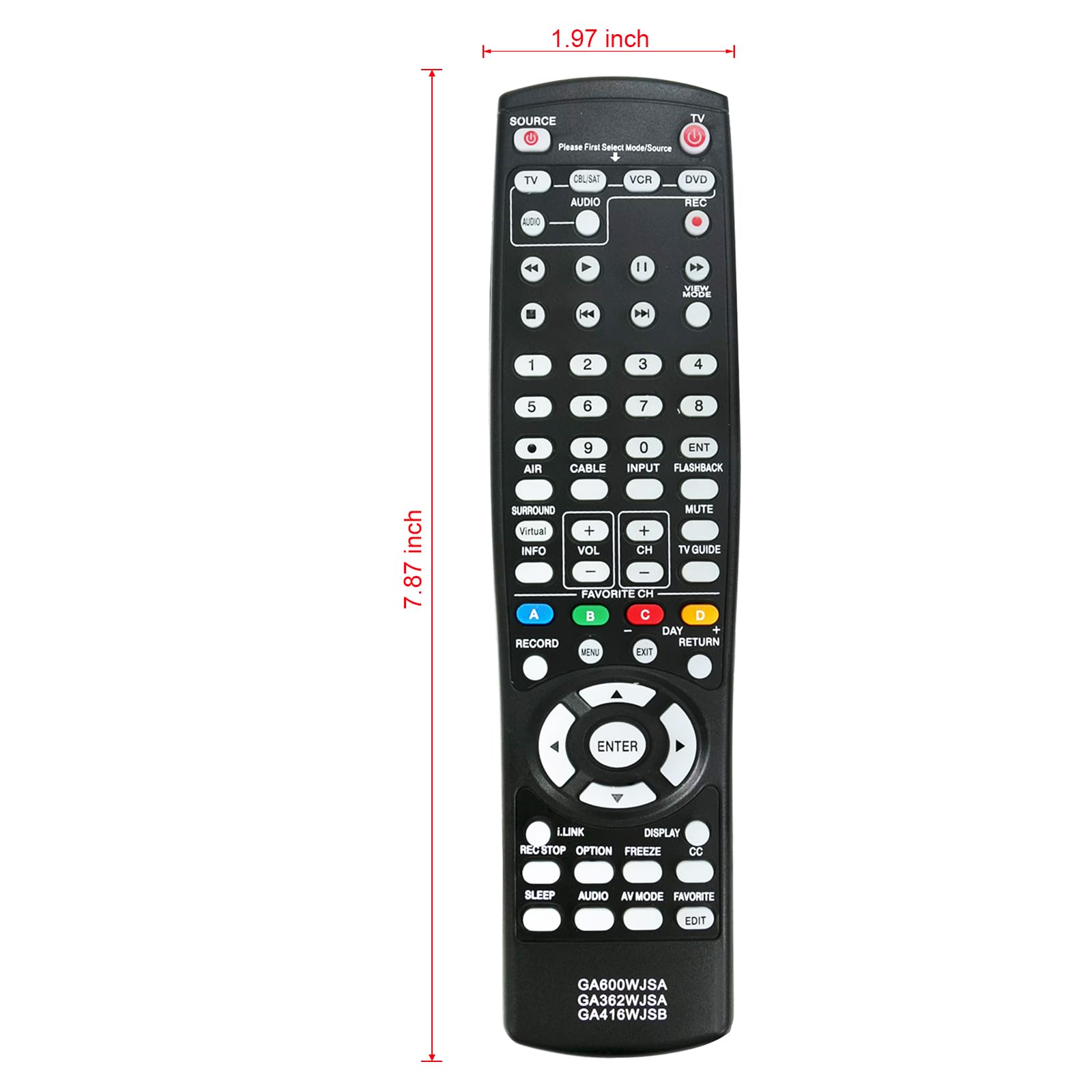 新しいga600wjsa ga362wjsa ga416wjsb交換リモートfor Sharp TV 37ht3u 42d64u 46d64u 52d64u 65d6?lc26da5u lc32da5u lc32ga4?X lc-32gp2?lc-32 Amazon.com: New GA362WJSA GA416WJSB GA600WJSA Replace Remote for
