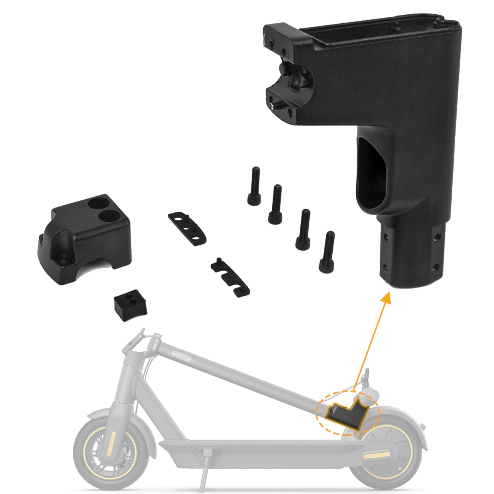 MAX-MOTORYCLES Front Fork Yoke Set – Steering Stem Under Bracket – Fits Yamaha NMAX GPD125