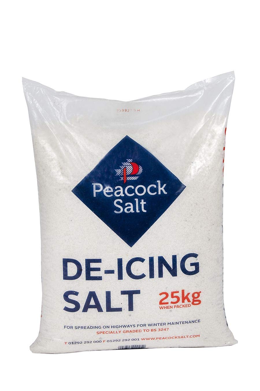 Salt 25KG Bag White De-Icing Rock Salt for Weeds Keeping Roads Paths and Driveways Clear of Ice and Snow Cleaner than Grit