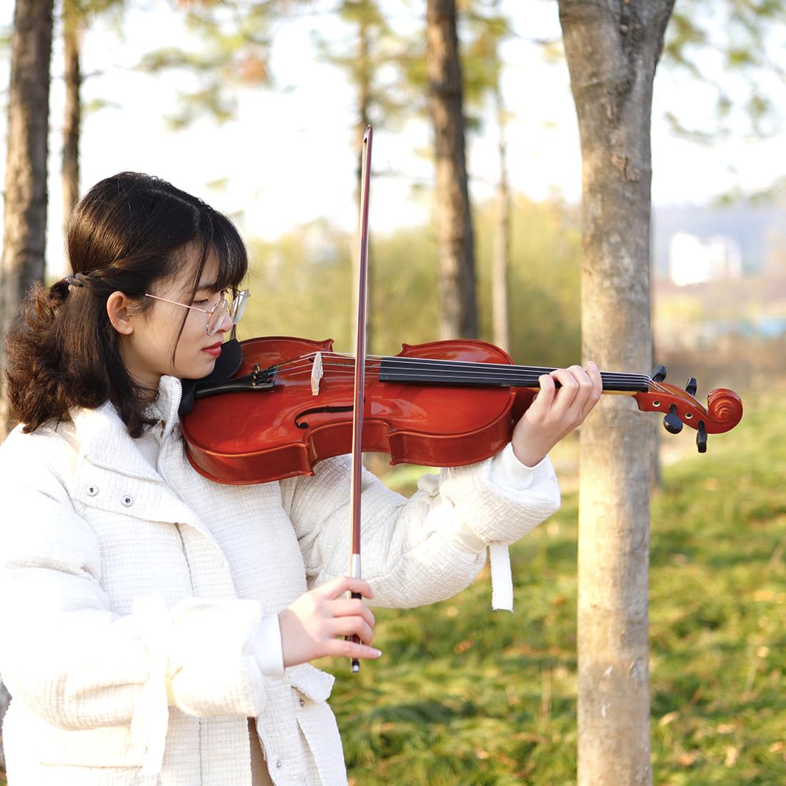 Violoncello 6 Zoll Bratsche, 4/4 Bratsche, Anfänger-Bratsche, erwachsene Bratsche, Handgefertigte massive Fichte Naturholz