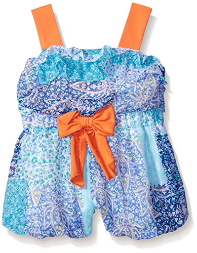 Rare Editions Baby Girls' Patch Print Chiffon Romper