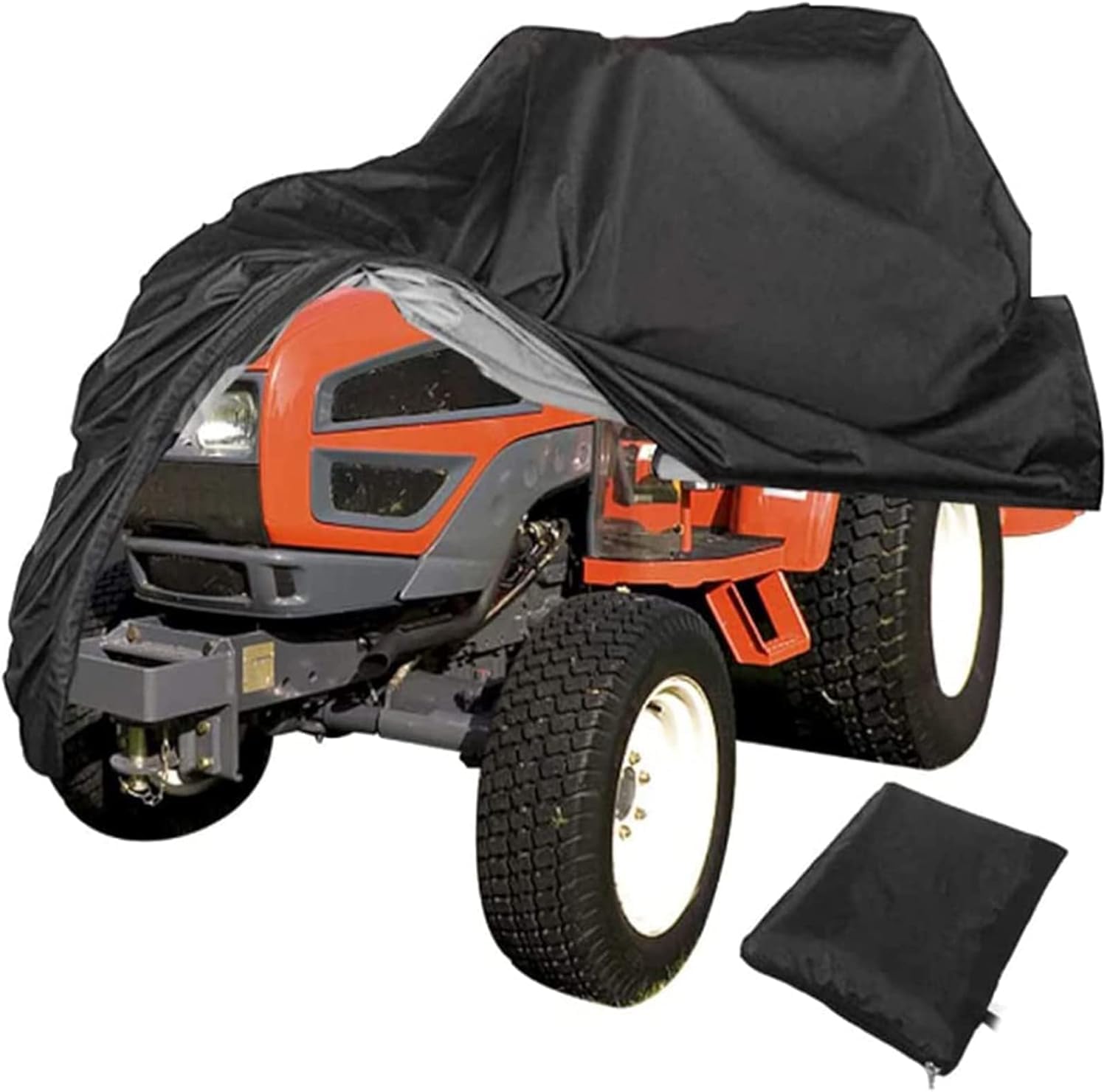 Funda impermeable y duradera para cortacésped, protección UV, tela Oxford 210D, se adapta a cubiertas de hasta 54 pulgadas, incluye cordón y bolsa de almacenamiento (55 x 26 x 36 pulgadas), 96 x 20 x