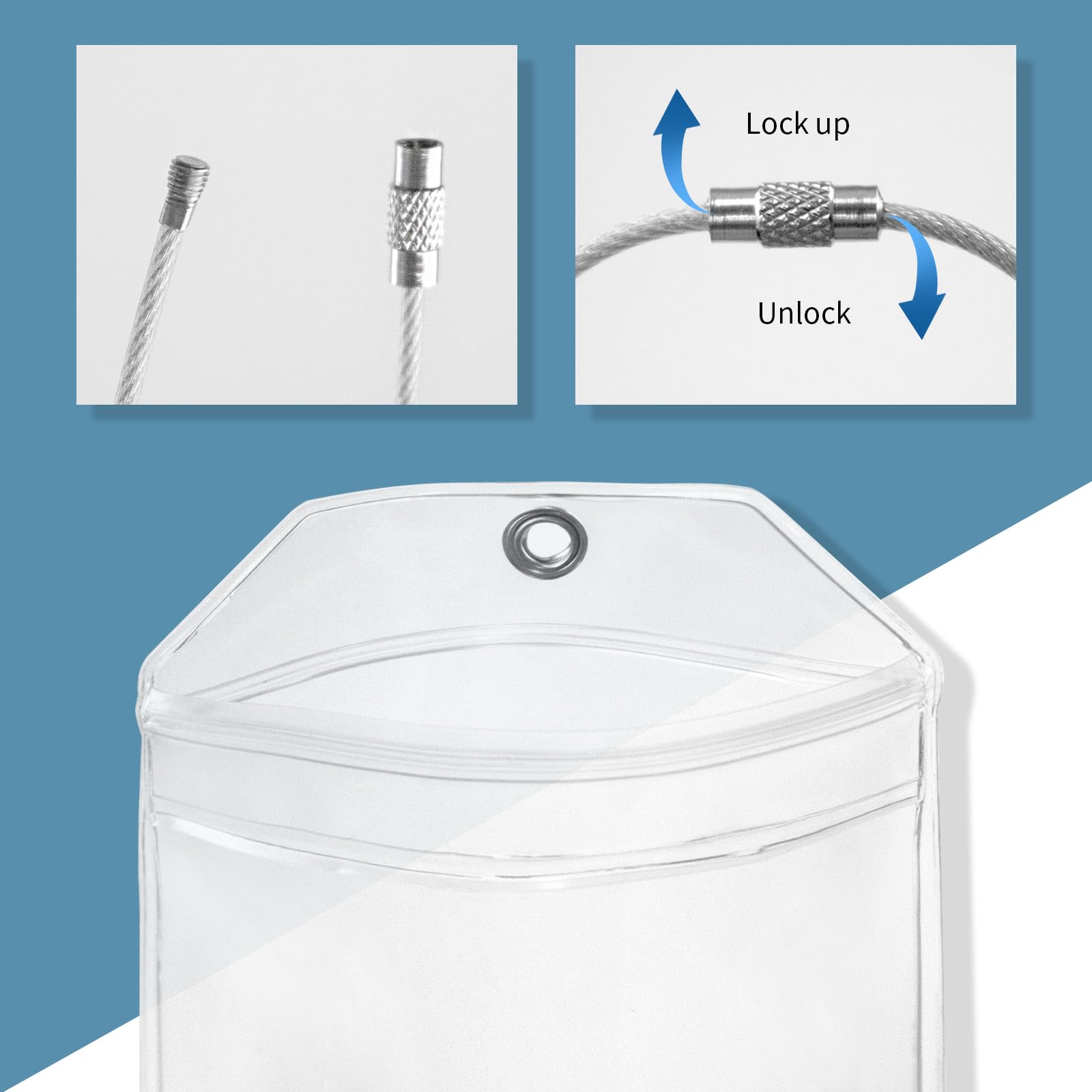 7 stuks cruise-bagagelabels, kofferhangers, transparant, bagagelabels, waterdicht, cruise bagagelabel met zip-seal en roestvrijstalen lussen, voor schepen, reizen, vakantieaccessoires