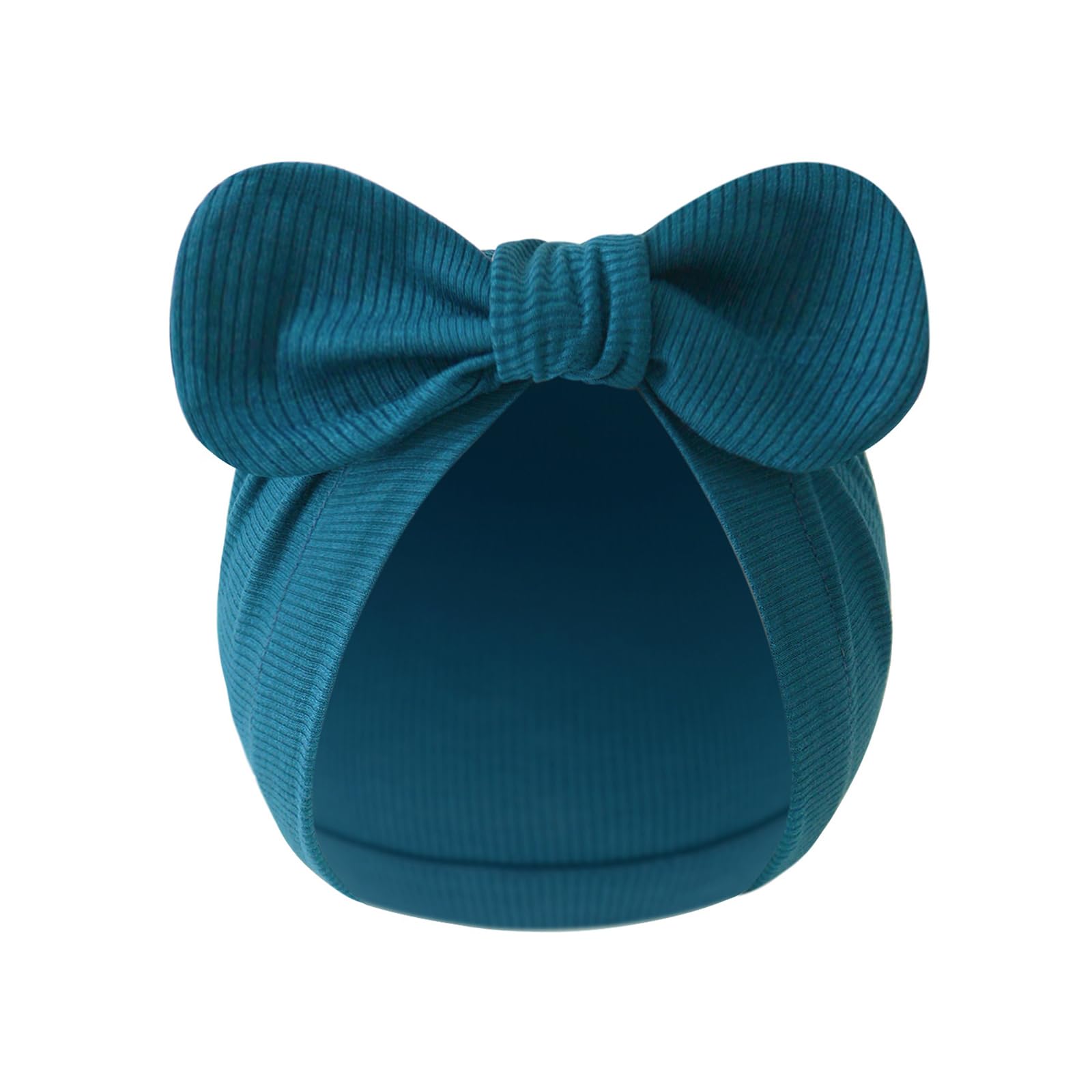 Xjdzineq Baby Bonnet Hat Cotton Newborns Bowknot Fetal Caps Color Headwear for 0 to 3 Months Unisex Infant Bowknot