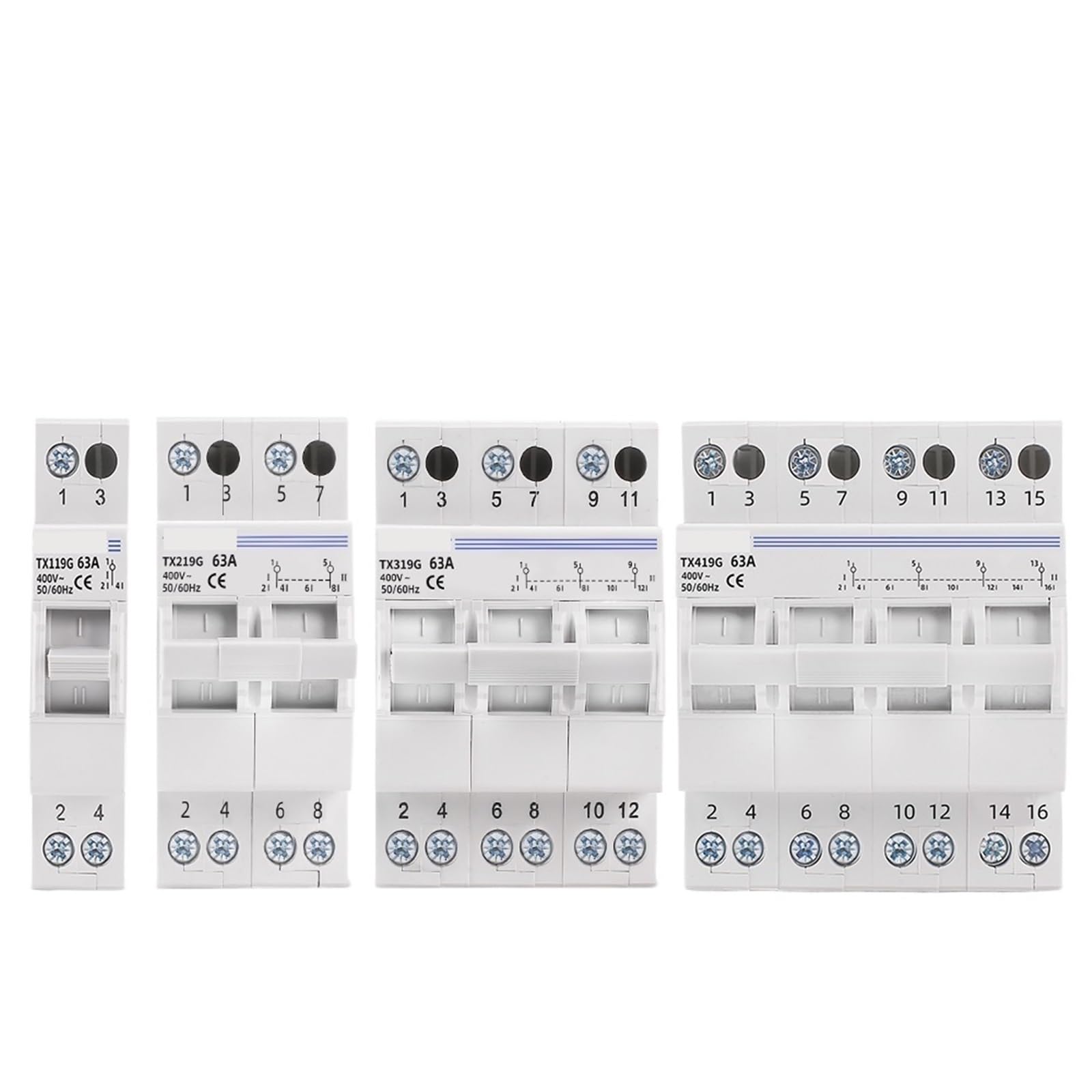 Inverseur MTS triphasé 40A disjoncteur de transfert manuel 3P tension 400V