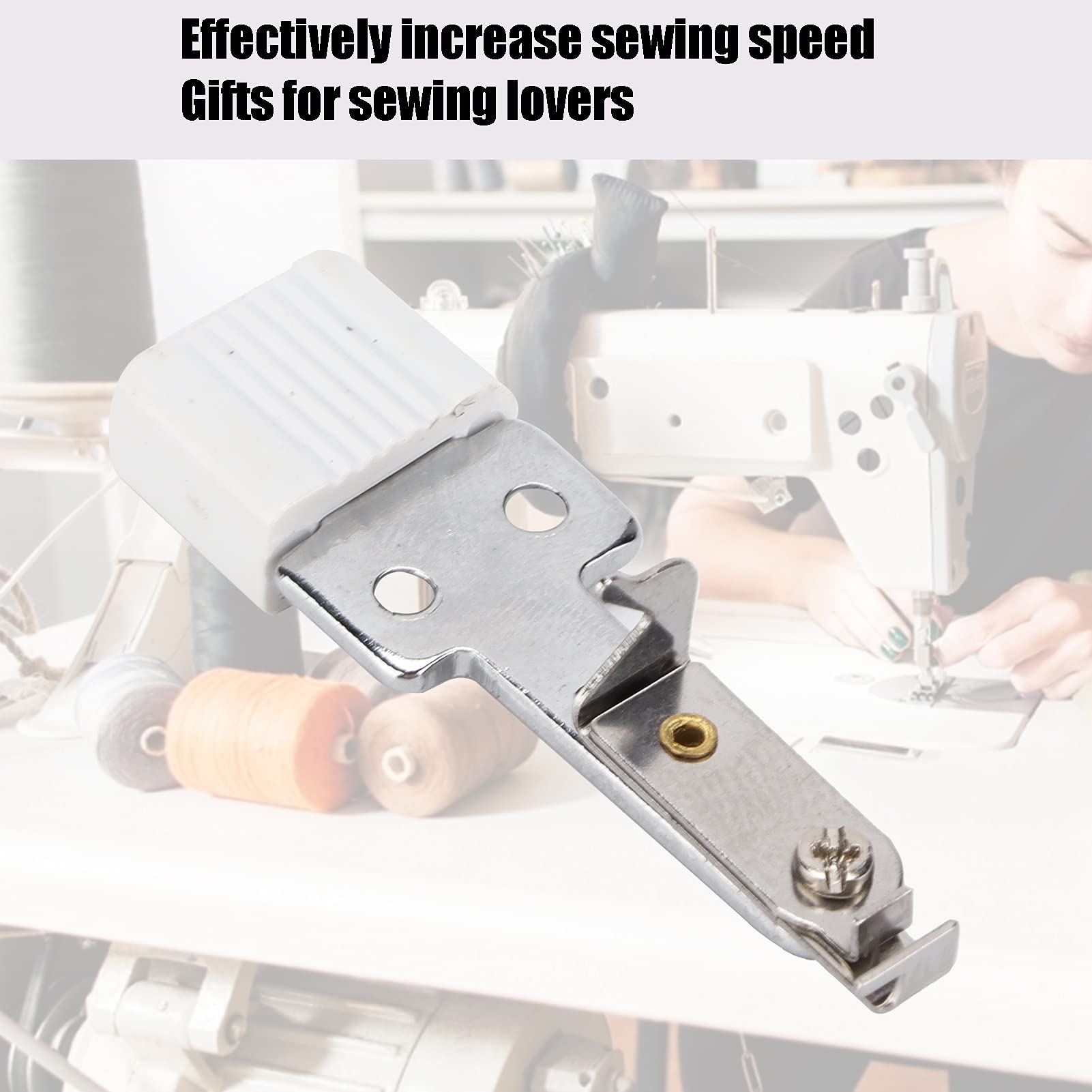 Zerodis Infila Ago da Cucito, Strumento di Sartoria Multifunzionale Automatico in Acciaio Inossidabile Si Adatta All'infila Ago Singer Serie Heavy Duty per L'artigianato