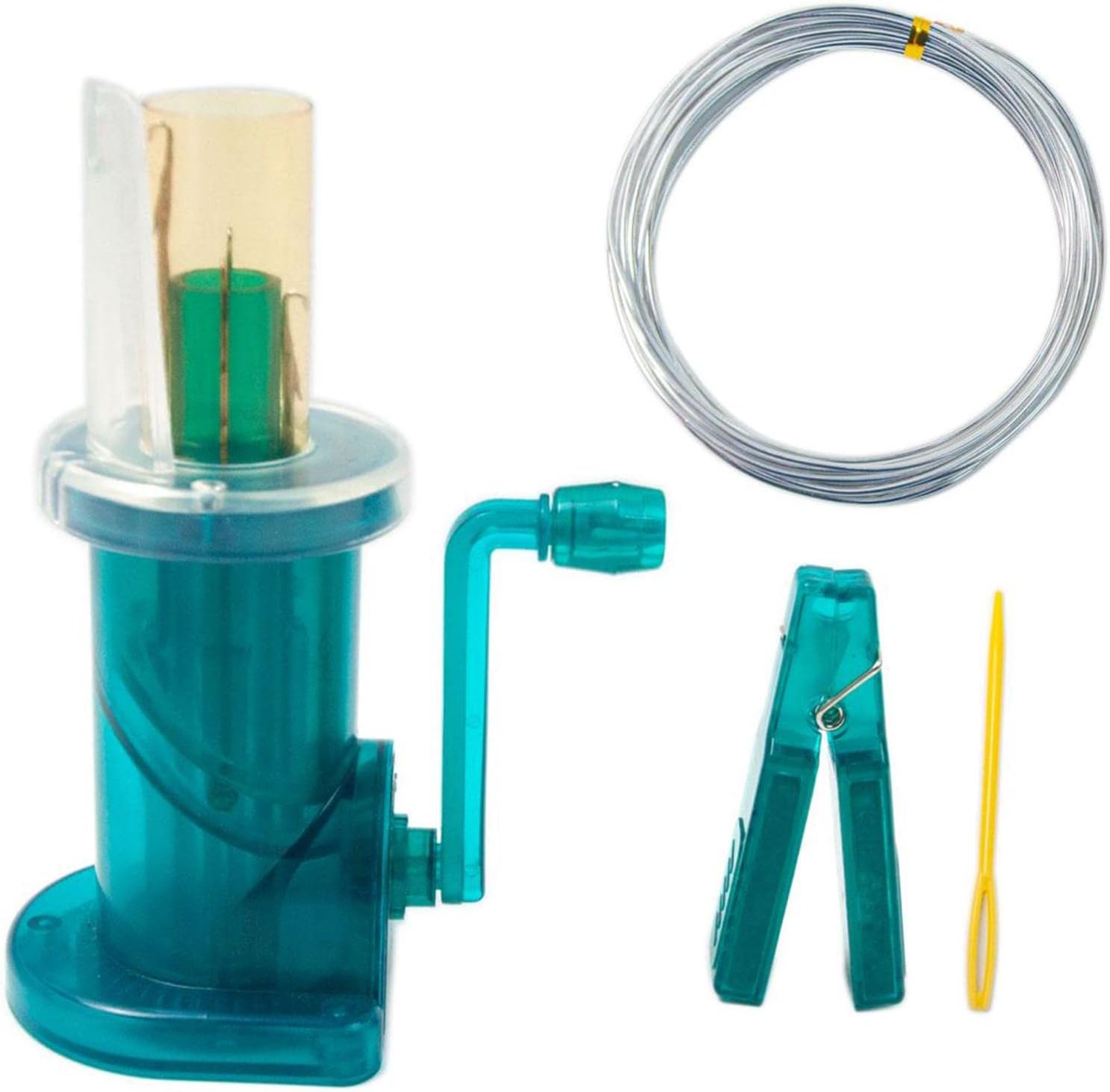 Mini Knitting Machine Easy Weaver Knitter DIY for Scarves Bracelets Sweaters Green|Crafts | Needlecrafts & Yarn | Crocheting & Knitting | Machine Knitting | Knitting Machines