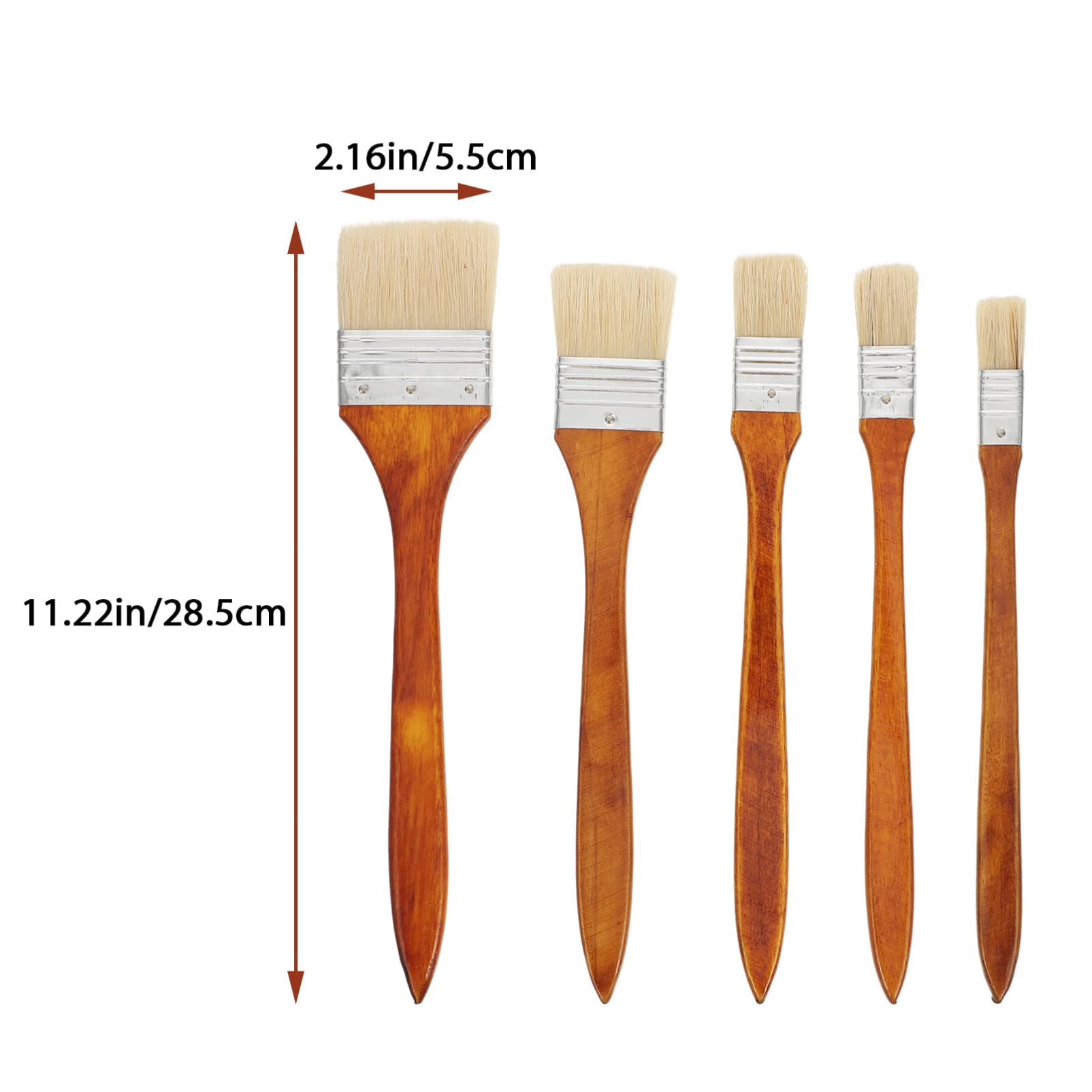 Ciieeo 15stücke Ölmalpinsel Für Künstler Flachpinsel Mit Holzgriff Für Öl Und Acrylmalerei Handgefertigte Malwerkzeuge Für Kreative Projekte