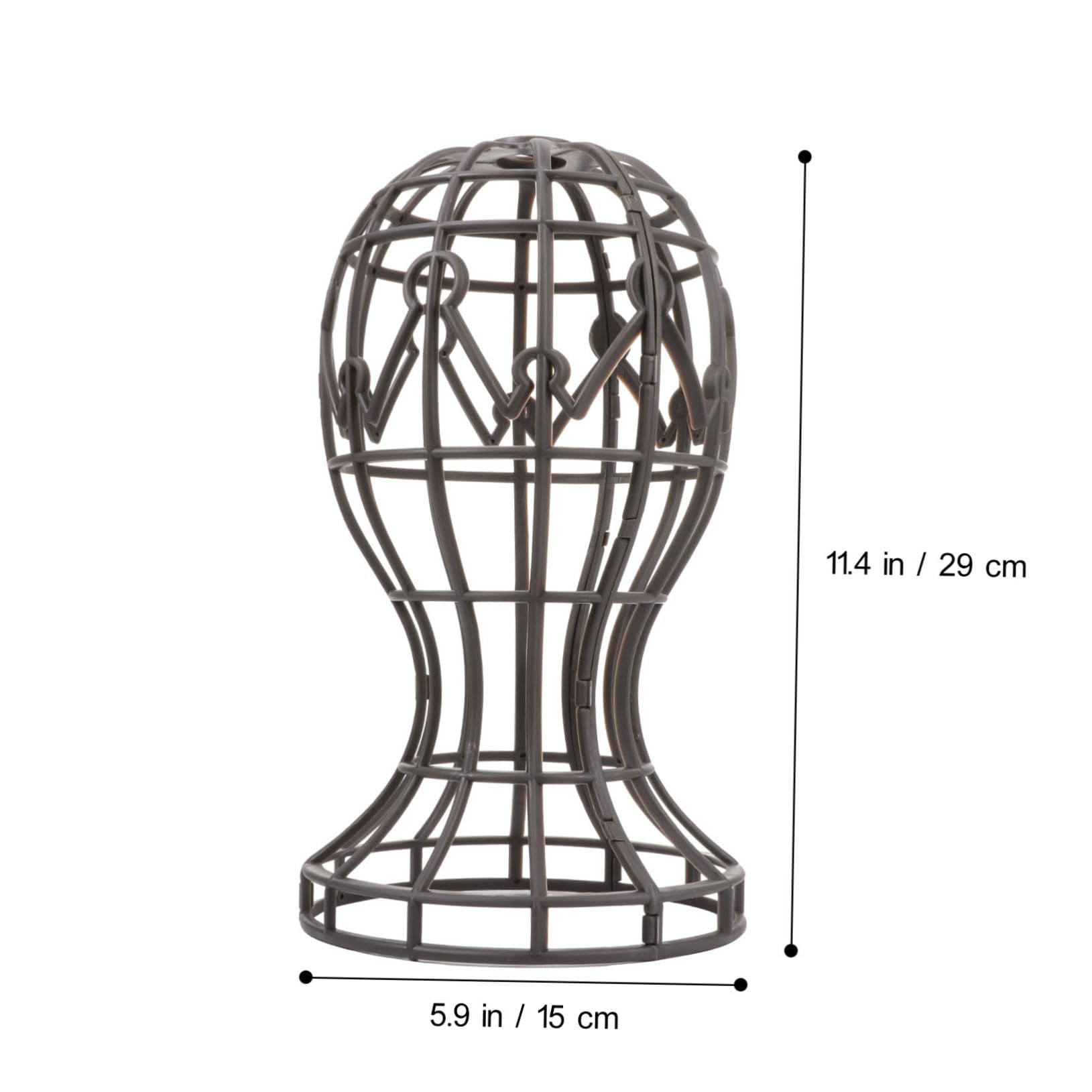 TOVINANNA 2pcs Women Wig Making Hat Display Head Stand Holder for Styling Pink Wig Stand for Home Salon