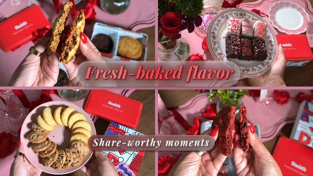 Amazon.com : David's Cookies Mini Cookie Sampler in Love Tin, 14