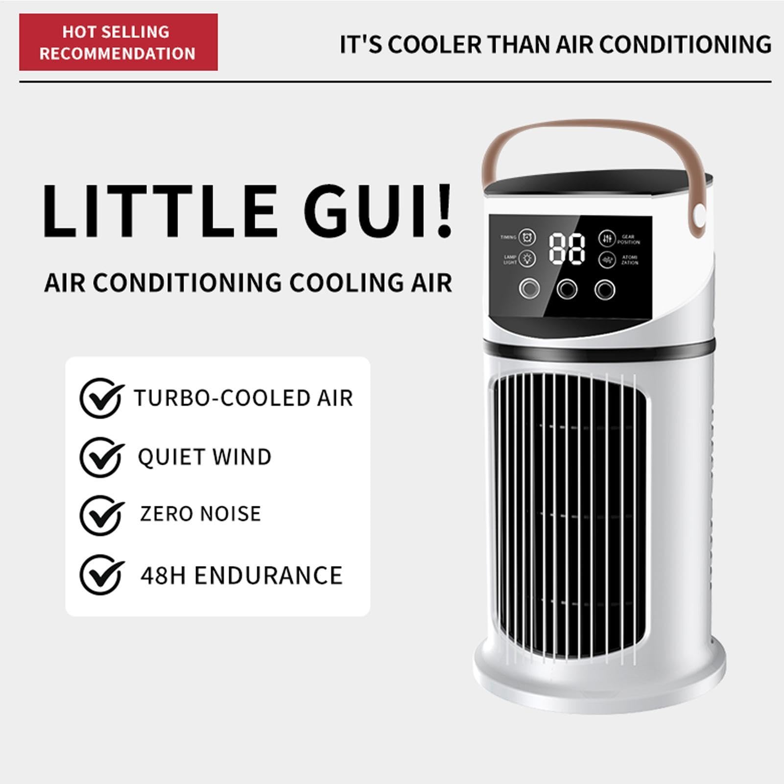 Tragbarer Wechselstrom-Einheitsventilator, Verdunstungsluftgebläse, Leiser Persönlicher Kühlventilator | Leiser, Persönlicher AC-Einheits-Desktop-Ventilator Für Zimmer, Schlafzimmer, Büro
