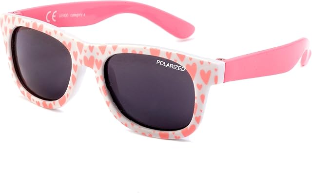 Kiddus Baby Sunglasses Polarized lenses. For boy, girl. From 8 months. Flexible legs. UV400 100% UVA and UVB protection. Safe and impact resistant. BPA Free