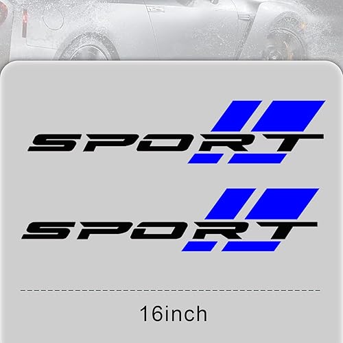 Miniatura 10 de Pincuttee Calcomanía de letra deportiva para automóvil, calcomanía reflectante para automóvil, calcomanías para carroceríatraseraparachoquespuertas,