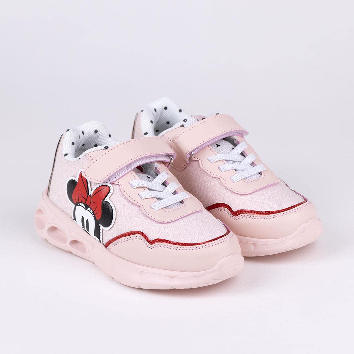 CERDÁ LIFE'S LITTLE MOMENTS Zapatillas Niña Luces de Minnie Mouse con Velcro para Facilitar Su Independencia Y Comodidad Y Refuerzo En La Puntera ZapatillasNiñas