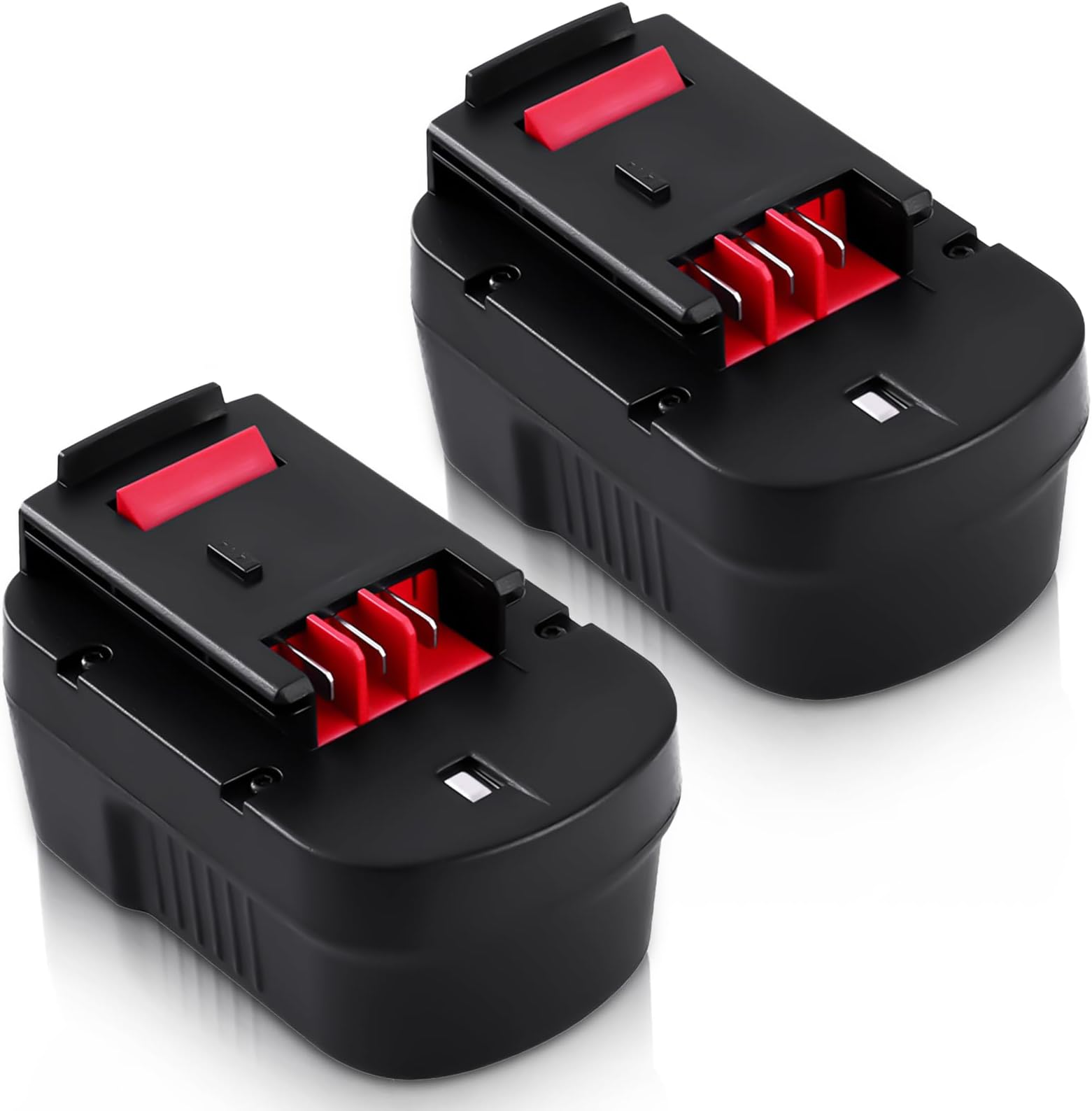 [2 Packs 3600Ah Battery Compatible with Black and Decker 14.4V Battery Firestorm FSB14 FS140BX A1714 499936-34 BD1444L HPD14K-2 CP14KB (Black)
