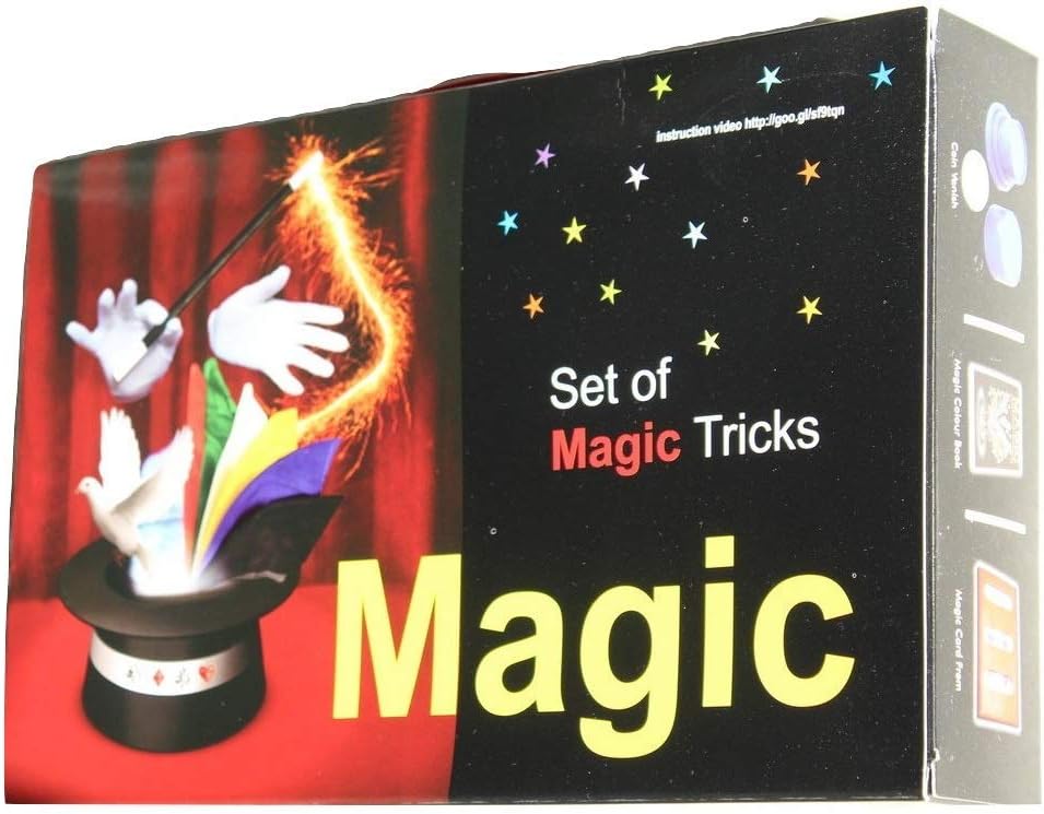 SureBiz Magic Learning/Performing Kit - Gift for Kids and All Ages - Set of 10 Show Tricks - Puzzles