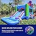 JumpOrange Octopus Commercial Grade Bounce House Water Slide with Splash Pool for Kids and Adults (with Blower), Wet Dry Combo, Basketball Hoop, Outdoor Indoor, Big Inflatable, Birthday Party Rental