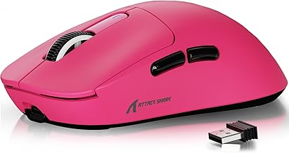 ATTACK SHARK X3 49g Superlight Mouse, PixArt PAW3395 Gaming Sensor, BT/2.4G Wireless/Wired Gaming Mouse, 6 Adjustable DPI up to 26000, 200 Hrs Battery, Office Mice for Win11/Xbox/PS/Mac