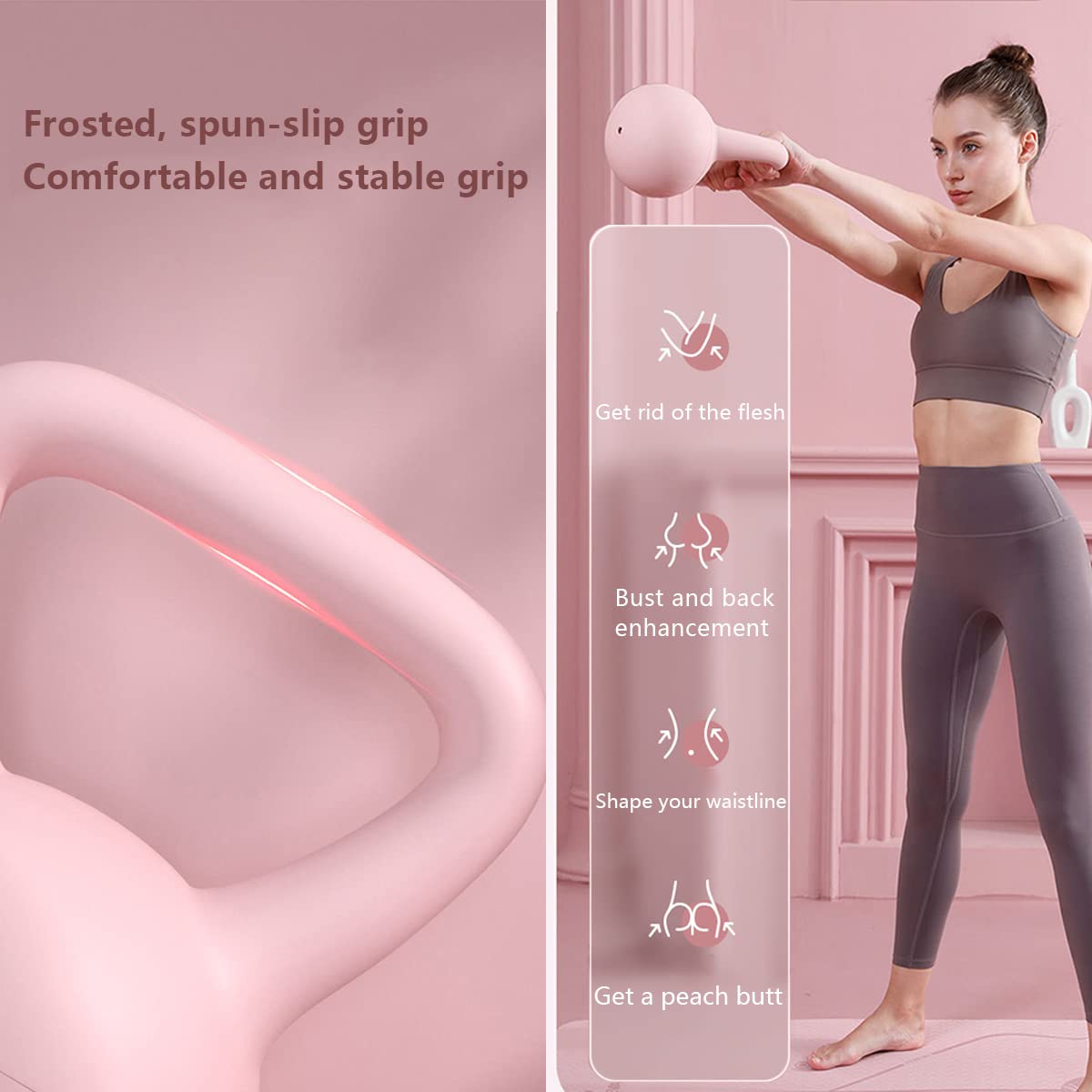 LANMOU Miękki kettlebell, sprzęt do treningu siłowego, kettlebell z żelaznym piaskiem, antypoślizgowy uchwyt, do treningu siłowego w domu i na siłowni, podnoszenia ciężarów, treningu crossowego, fitnessu