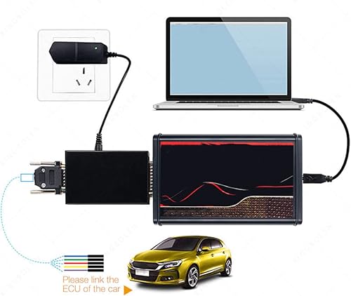Miniatura 9 de Keenso Kit de ajuste de ECU para coche, universal 12V24V coche en línea ECU programación herramienta de diagnóstico V2.8 Kt V7.020 OBD2 PCB rojo