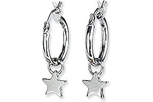 Twinkling Impressions: Star Huggie Hoop Earrings