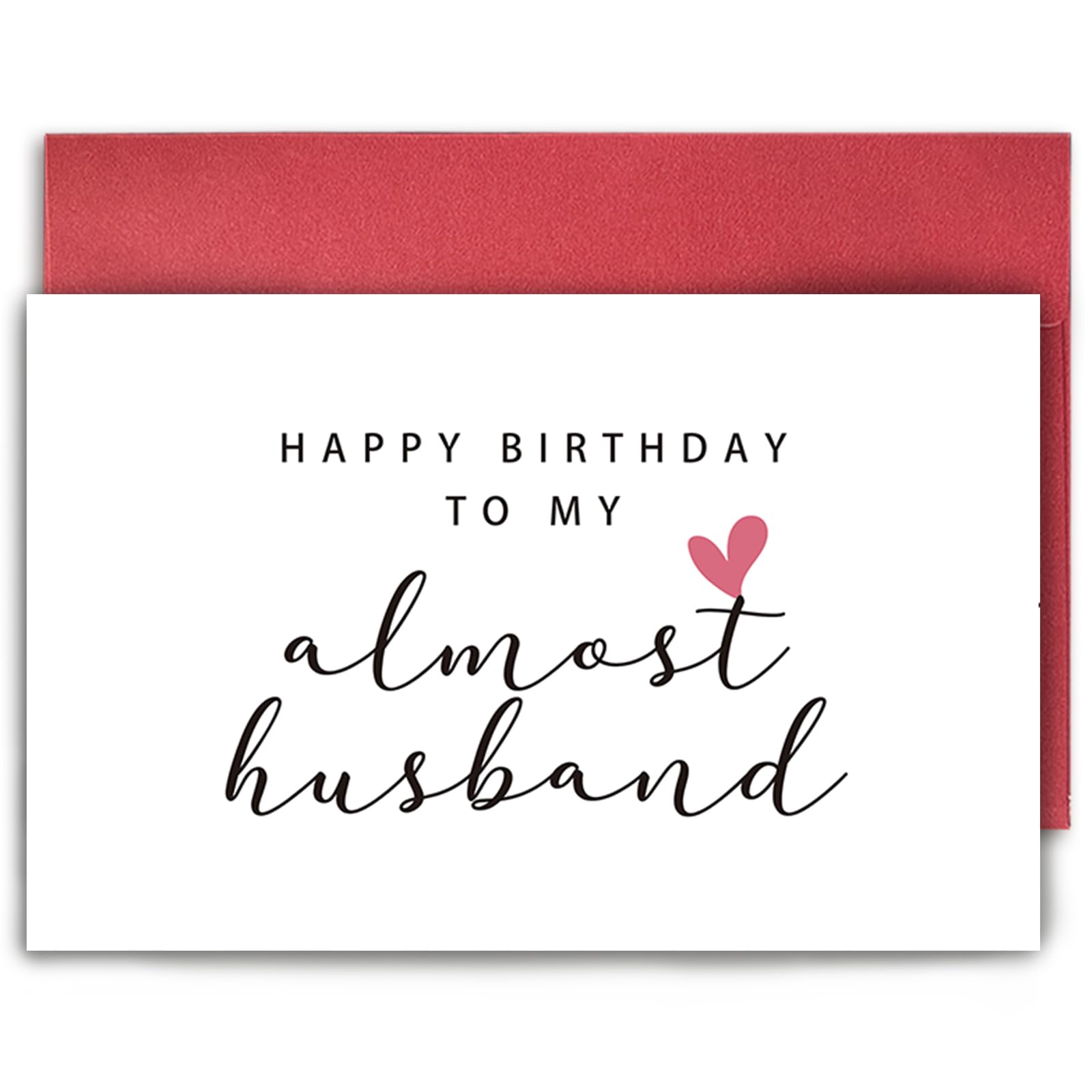 SuperShunhu Happy Birthday Card for Fiance, Fiance Birthday Card Gift for Him, Future Husband Birthday Card, Happy Birthday to My Almost Husband