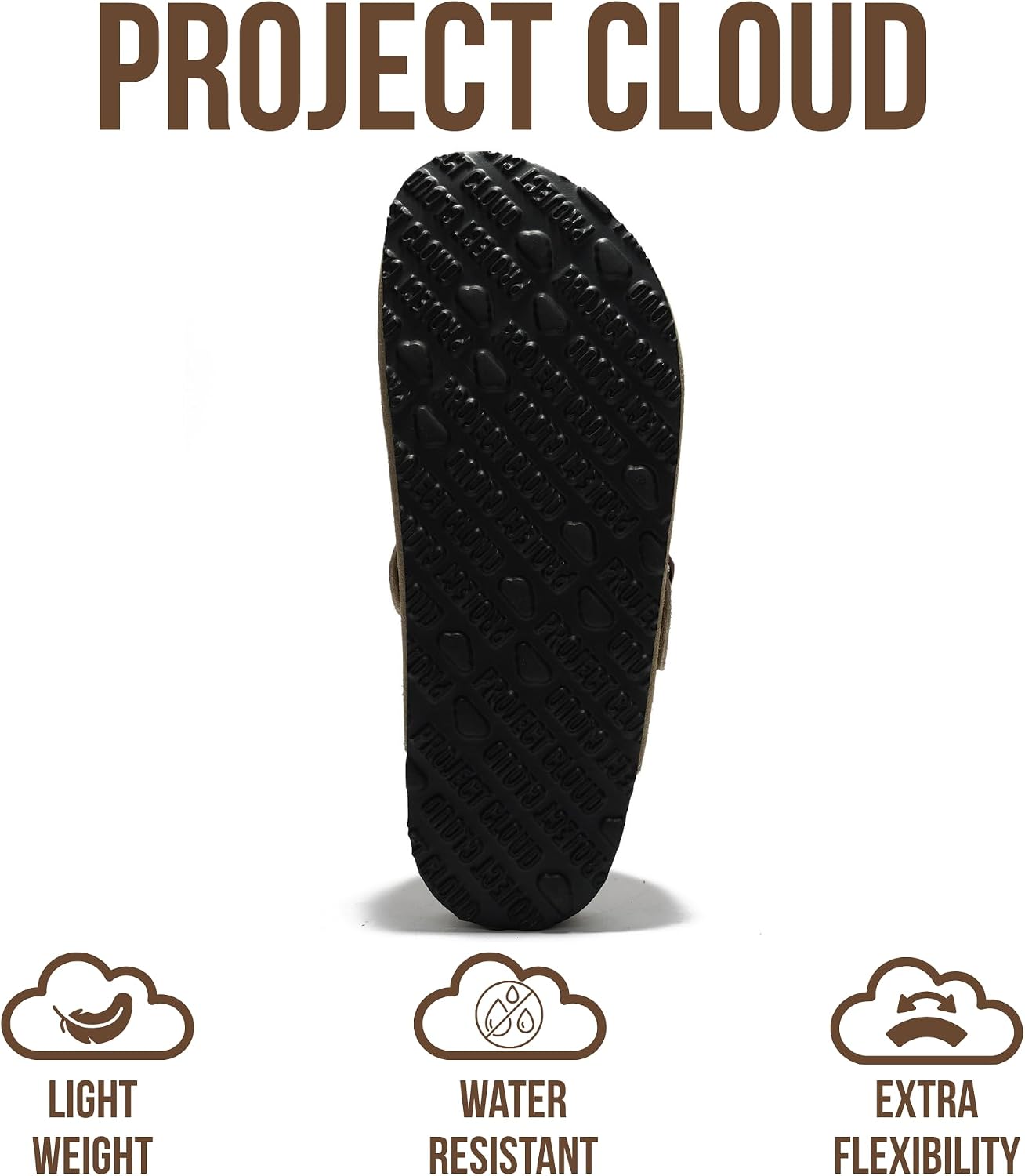 Project Cloud 100% Genuine Leather Footbed Clogs for Women - Memory Foam Arch Support Slippers for Women - Trendy Slip-ons Women's Mules & Clogs Sandals
