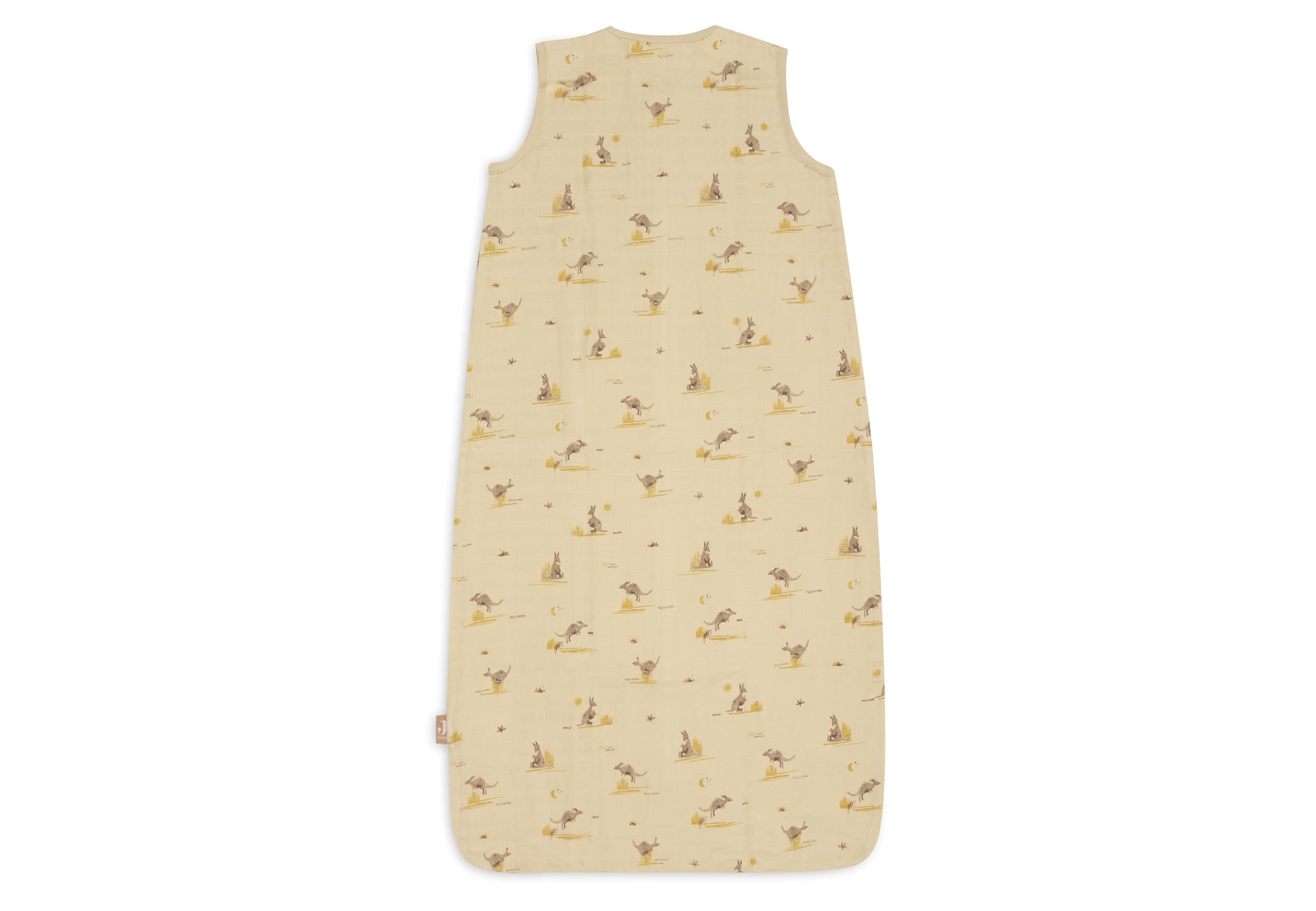 Jollein Gigoteuse d’été bébé en mousseline - Kangaroots - 110 cm - 100% coton - 0,5 TOG - gigoteuse été - certifiée OEKO-TEX