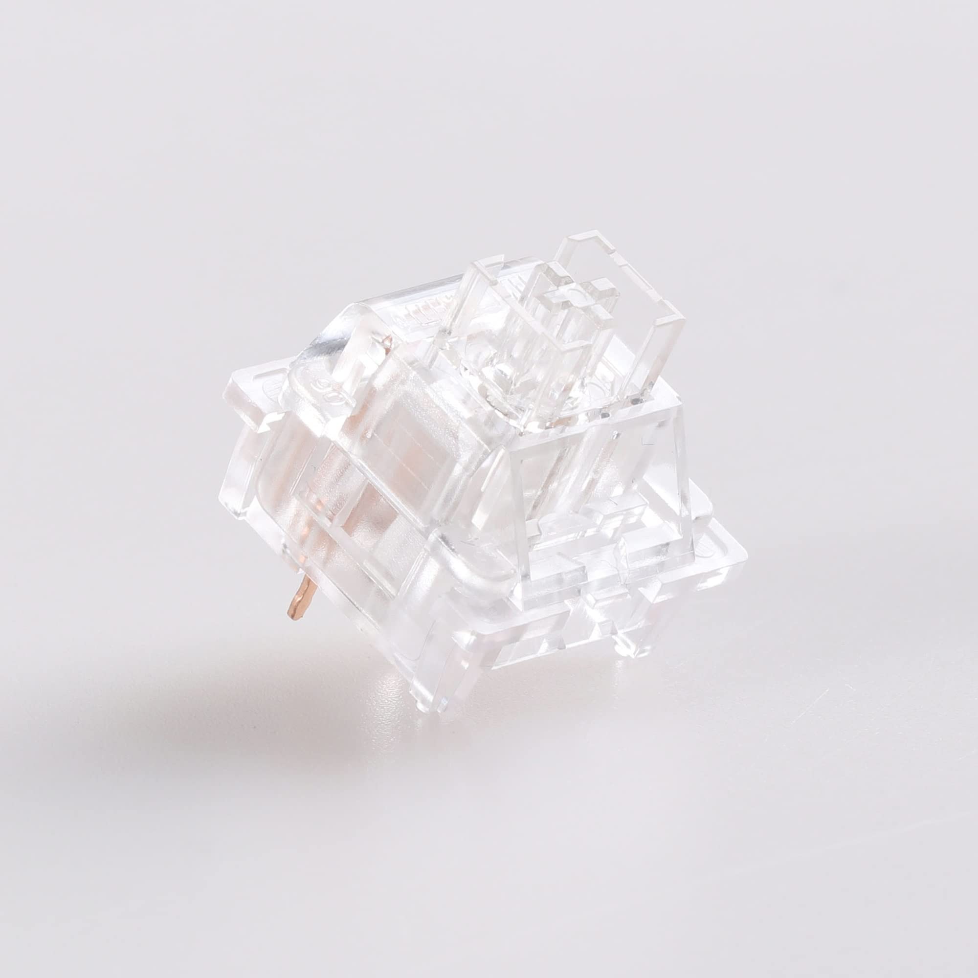 2Duck Outemu Silent Clicky Linear Tactile Switch, 3Pin Pre-Lubed RGB MX Stem Similar Holy Panda Switch For Custom Mechanical Gaming Keyboard (Color : Transparent, Size : 35PCS)