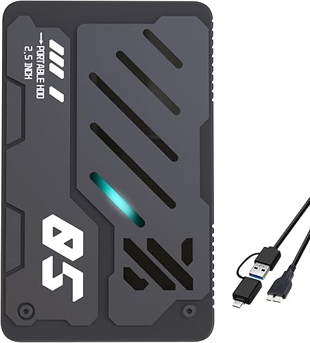 Disco duro externo portátil ultra delgado USB 3.0 HDD Almacenamiento para PC, portátil, Mac, Xbox one, PS4, PS5 (500 GB)