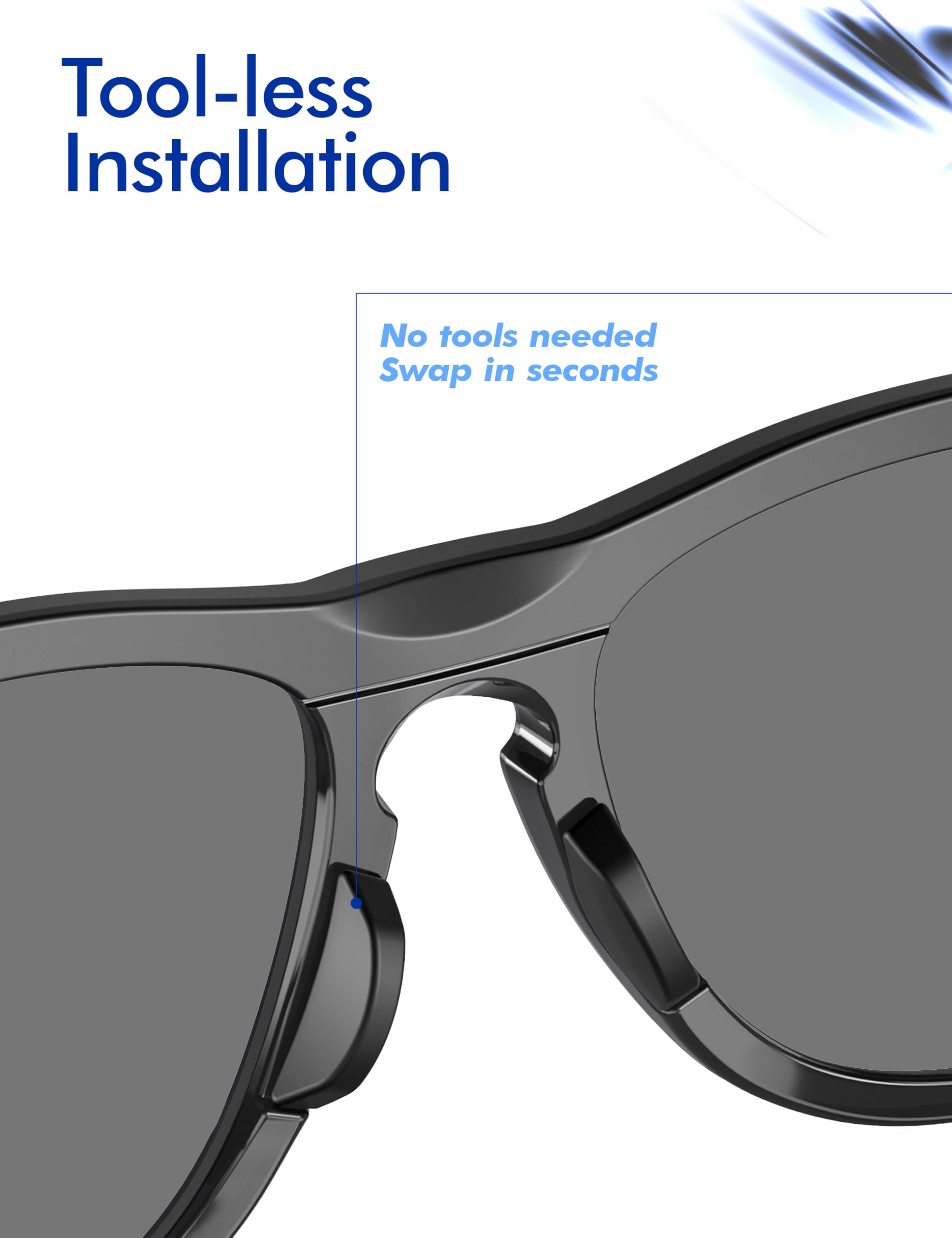 SAUCER Zamienne noski do Oakley Frogskins Range OO9284 | Sielo OO9288 | OO9480 | HSTN OO9242 | OO9289 Okulary przeciwsłoneczne