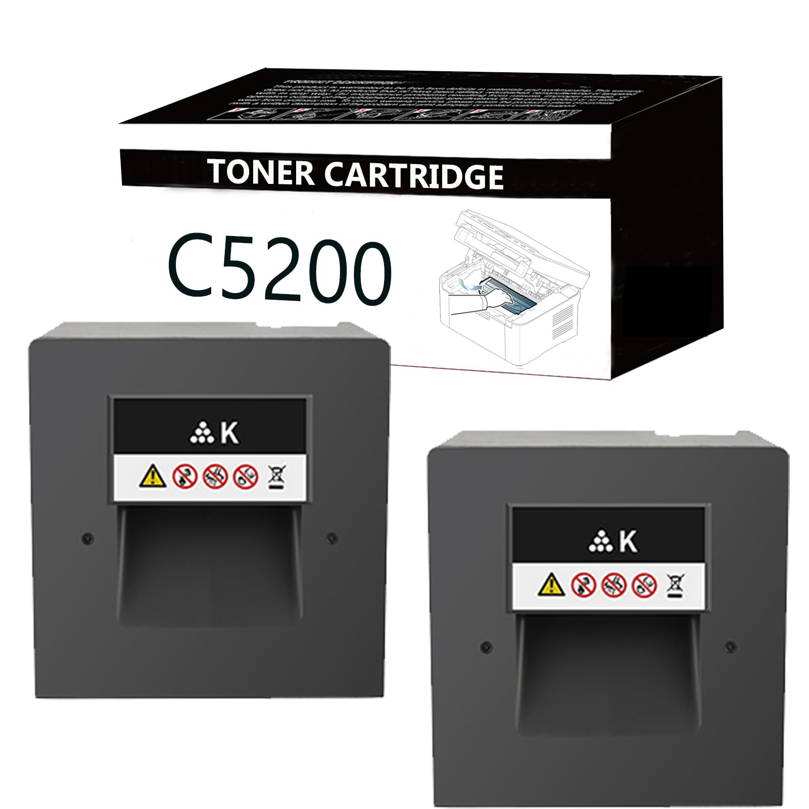 Amazon.co.jp: for Ricoh C5200 5200トナーカートリッジに互換性