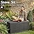 GYMHILL 90 Gallon Deck Box Outdoor Storage Box Waterproof for Patio Furniture,Outdoor Cushions,Garden Tools and Pool Supplies,Lockable, Resin and Easy to Install Black