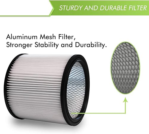 Miniatura 4 de Filtro de cartucho de repuesto con tapa, para aspiradora Shop Vac 90304 90350 90333 903-04-00 9030400 y filtro de espuma 90585 de 5 galones y filtro