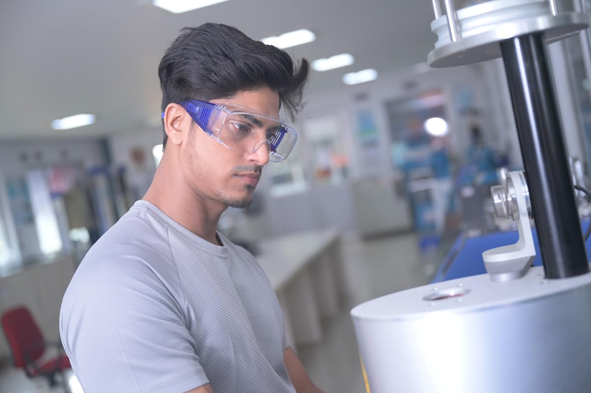 Karam ES007 Safety Goggles with Clear Lens | Scratch & Impact Resistant | Safety Glasses for Multipurpose Use for Pollution, Dust, Riding & Construction Work - Image 7 thumbnail