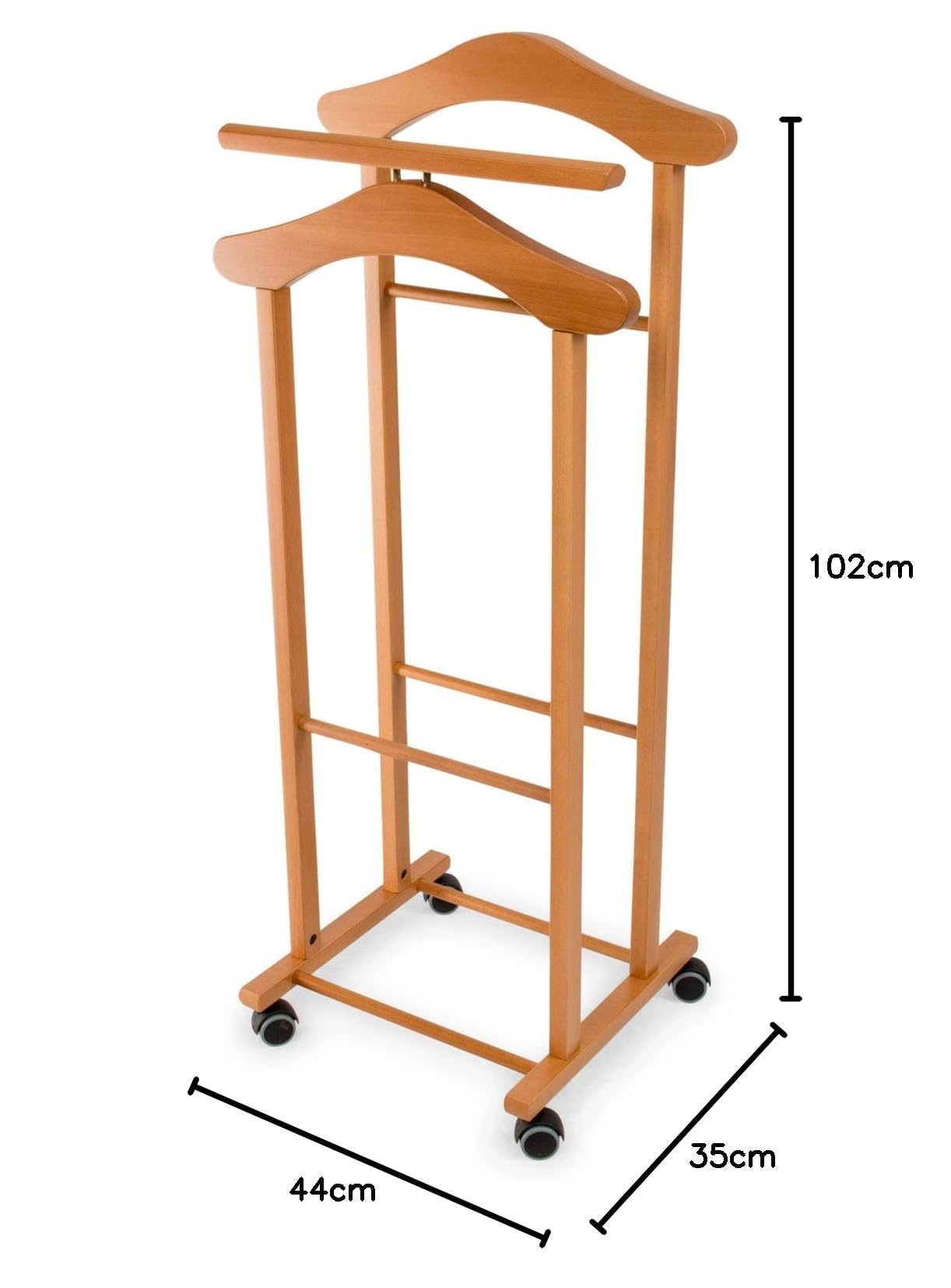 Arredamenti Italia Herrendiener für Schlafzimmer TRENDY, Holz - Farbe: Kirsche holz Ar-It il cuore del legno“