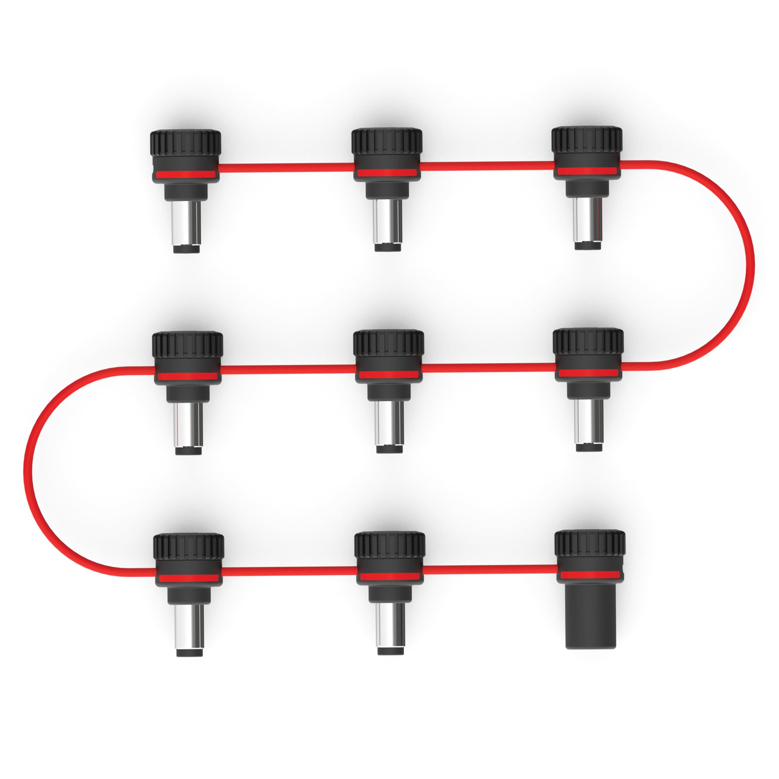 D'Addario Accessories XPND Adjustable Daisy Chain - Daisy Chain Guitar Pedal Power Cable - Customizable Daisy Chain