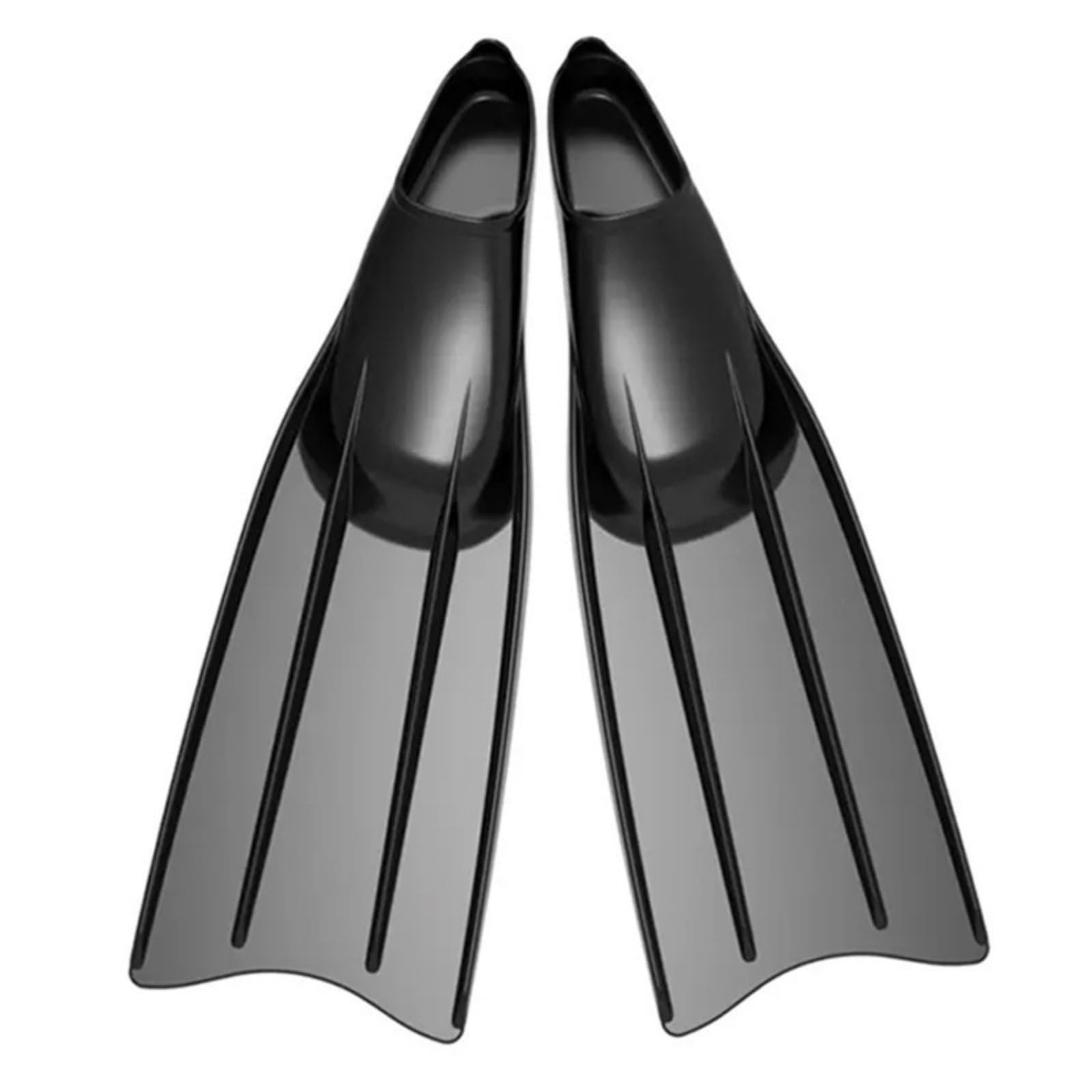 TISHITA Palmes de Plongée en Silicone Palmes Longues Palmes Dérive Palmes d'Apnée Chaussant Fermé Propulsion Optimisée Mouvement Fluide Aide à l'Effort