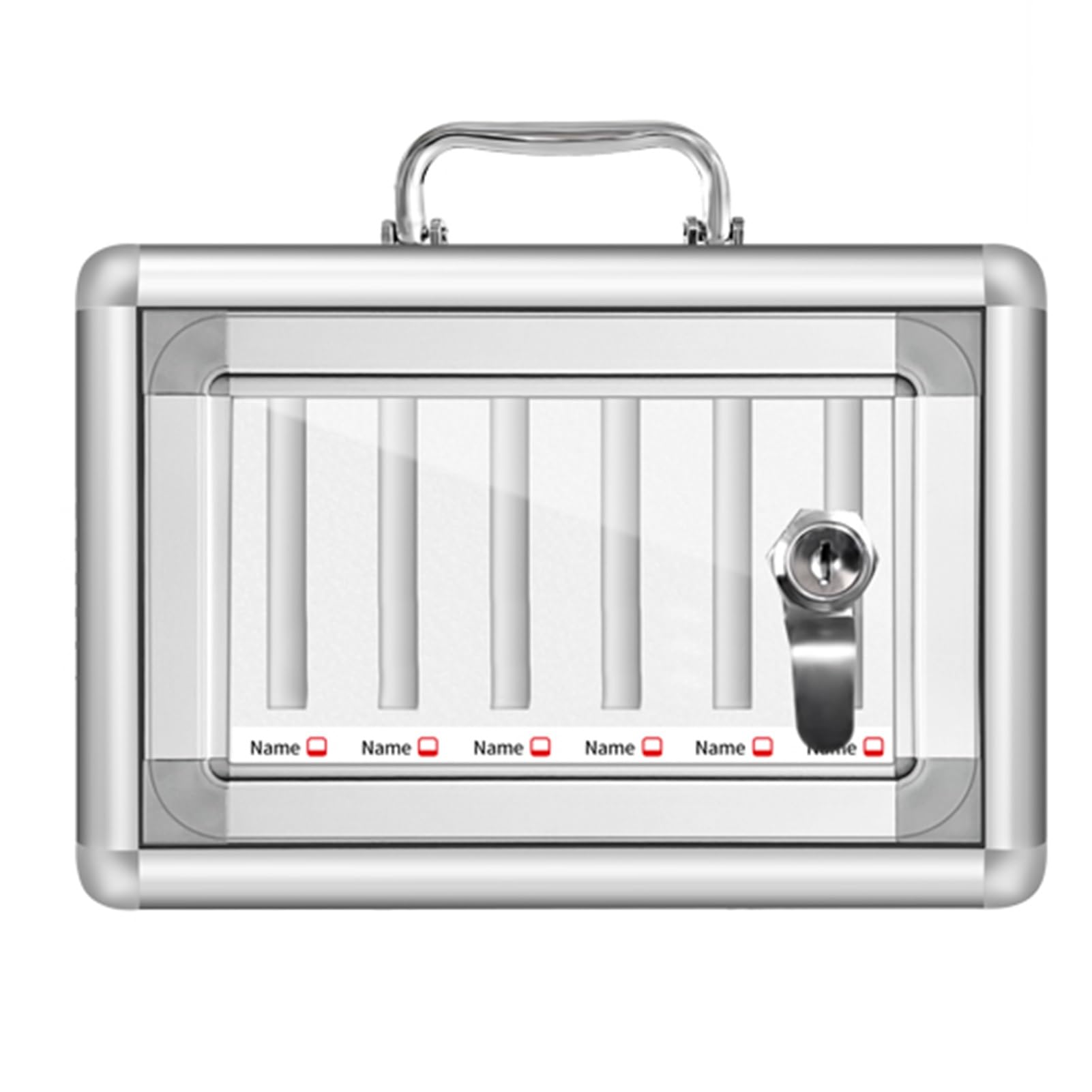 Cassaforte per cellulari in Lega di Alluminio con Chiave - Armadietto di Sicurezza per fabbriche, scuole e aziende (36 Bit) - Organizzatore per cellulari Resistente e Portatile