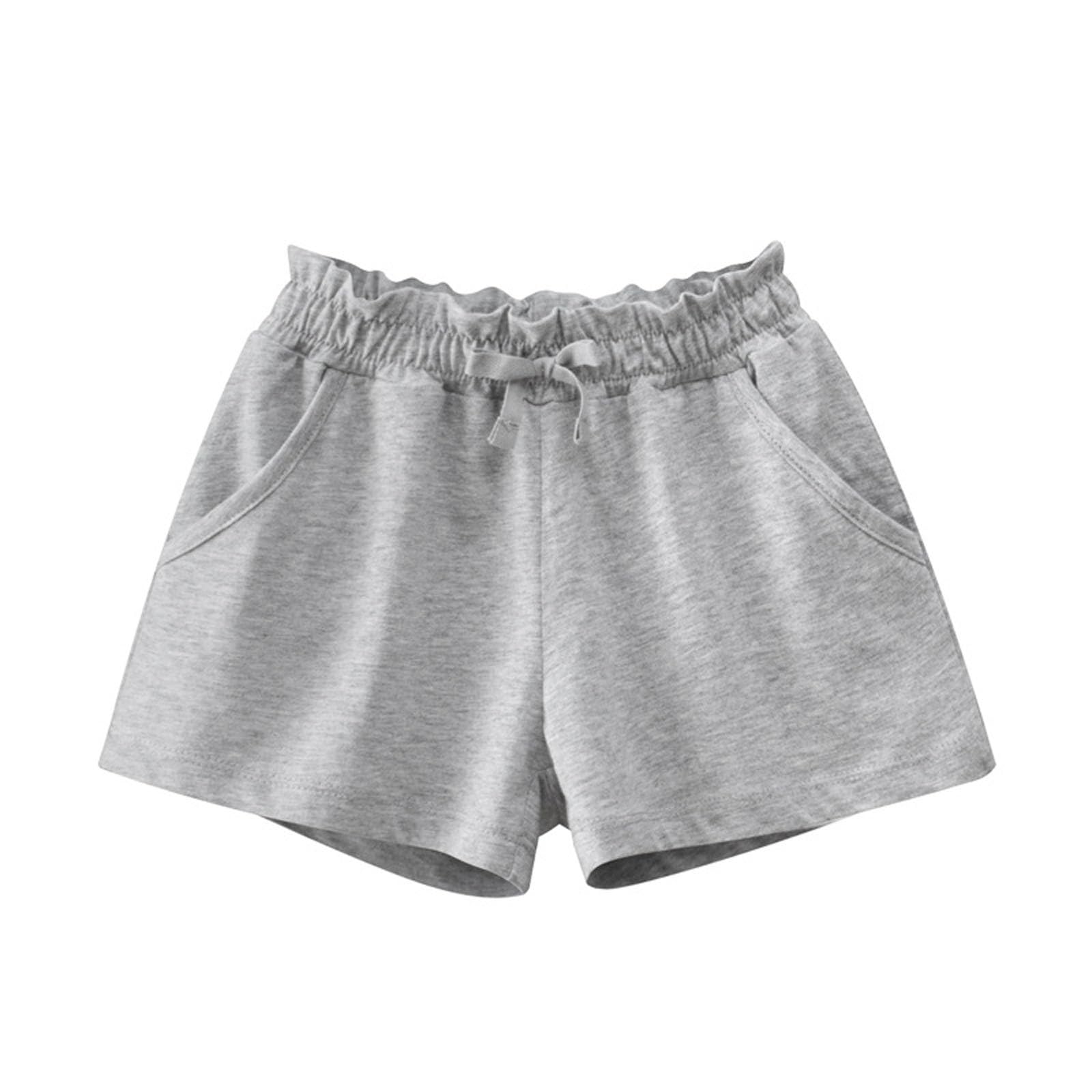 Pantalones cortos para niños pequeños para bebé, niños, niñas, pantalones cortos de verano, informales, sólidos, pantalones cortos activos con bolsillos, conjunto de bebé para niños de 1 año