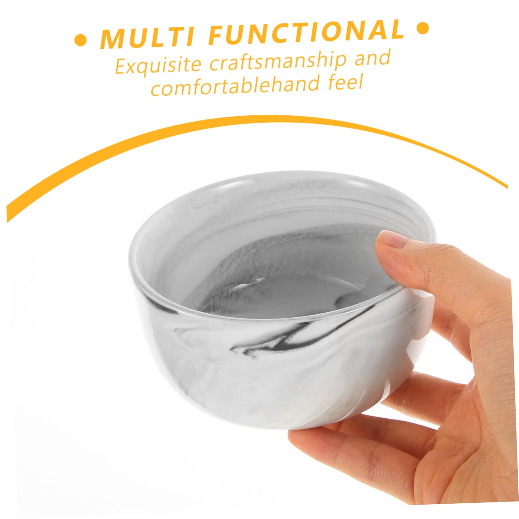 FOMIYES Shave Soap Bowl Porcelain Shaving Container Durable Smooth Edges Multi-use Shaving Bowl
